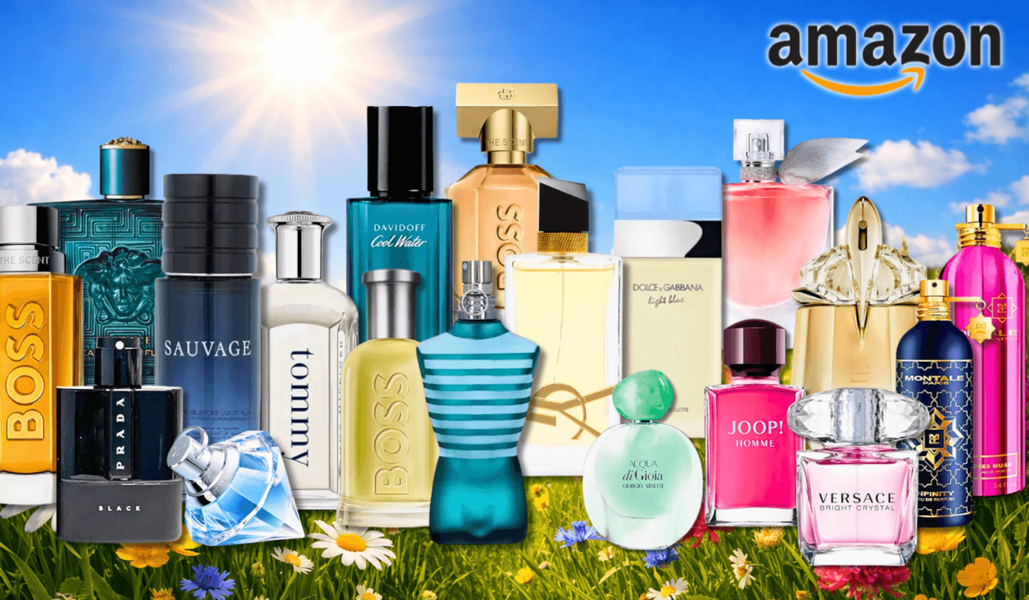 Verschiedene Parfums von vielen beliebten Marken für Damen und Herren.