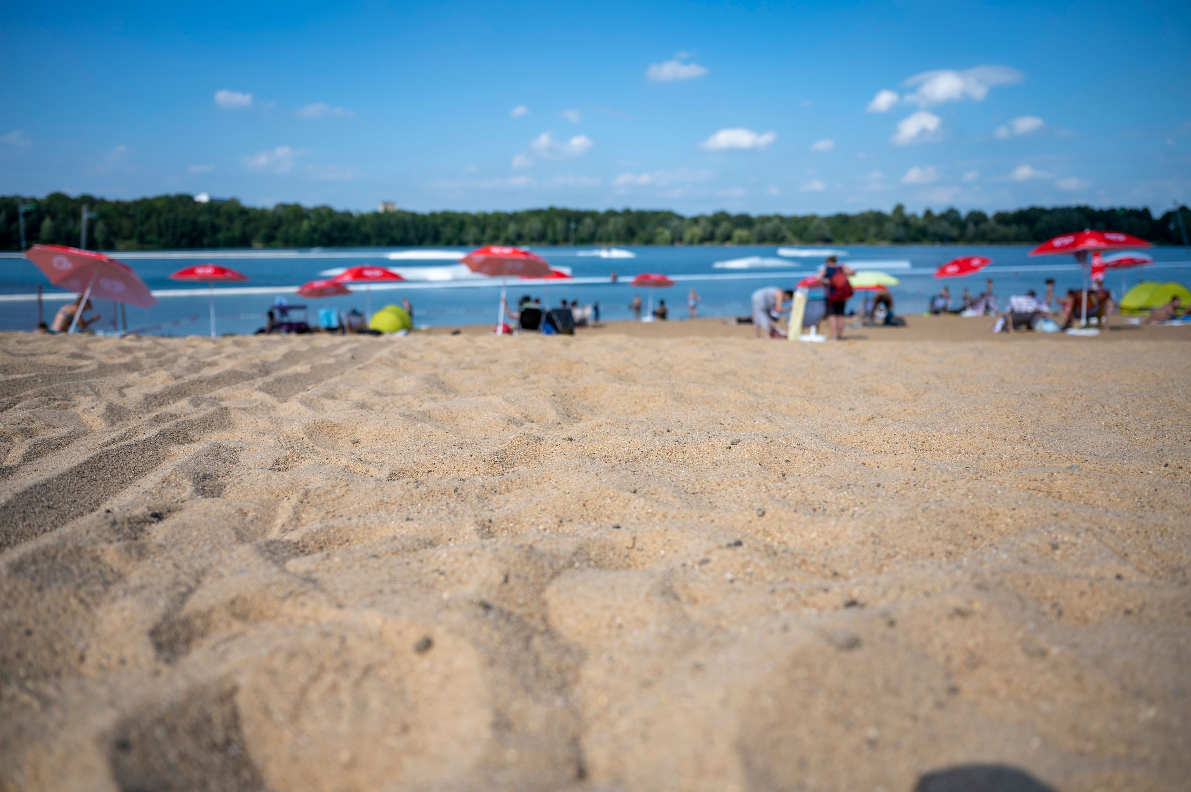 Der Badestrand am Rather See. (Archivbild)