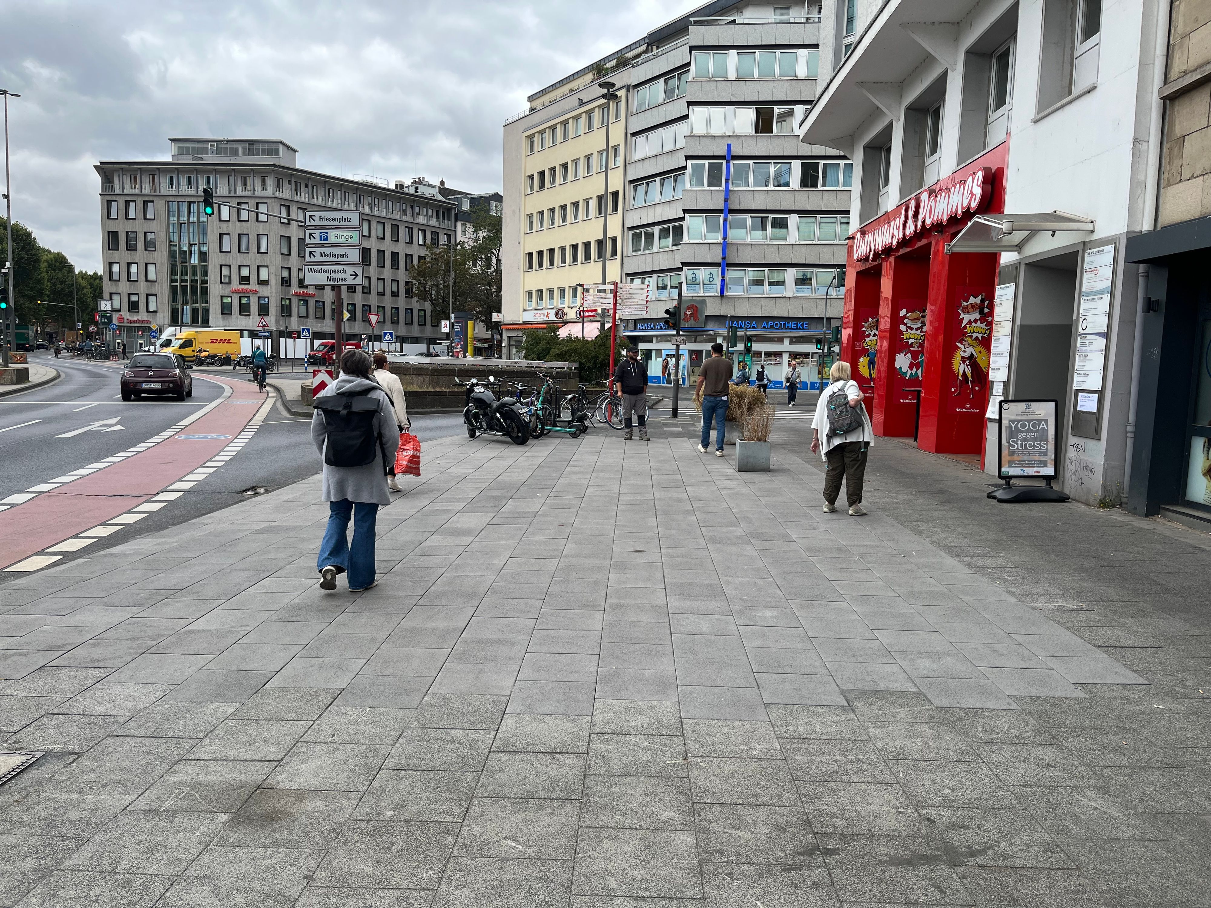 Von dem früheren Zugang zum Ebertplatz ist nichts mehr zu sehen.