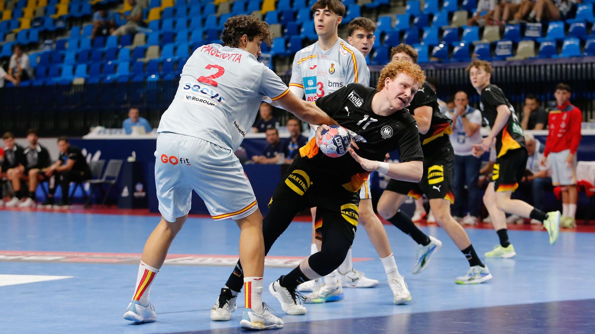 Julius Hein im Spiel gegen Spanien.