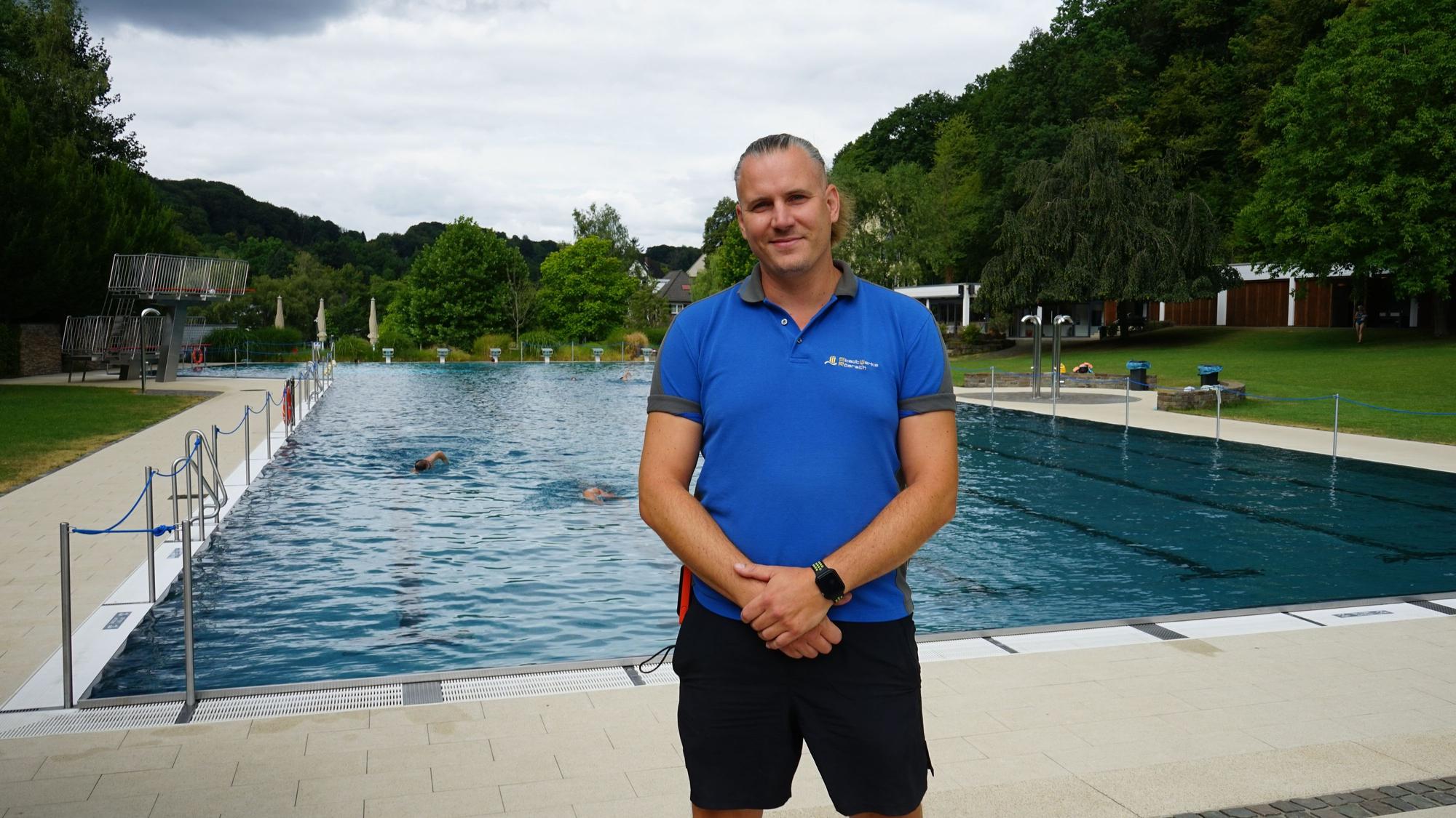 Das Foto zeigt Kamill Redlich aus dem Freibad Hoffnungsthal