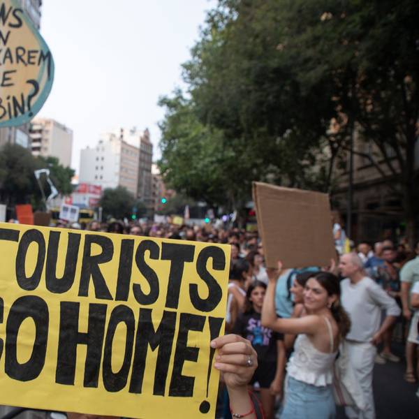 Protest gegen Massentourismus auf Mallorca