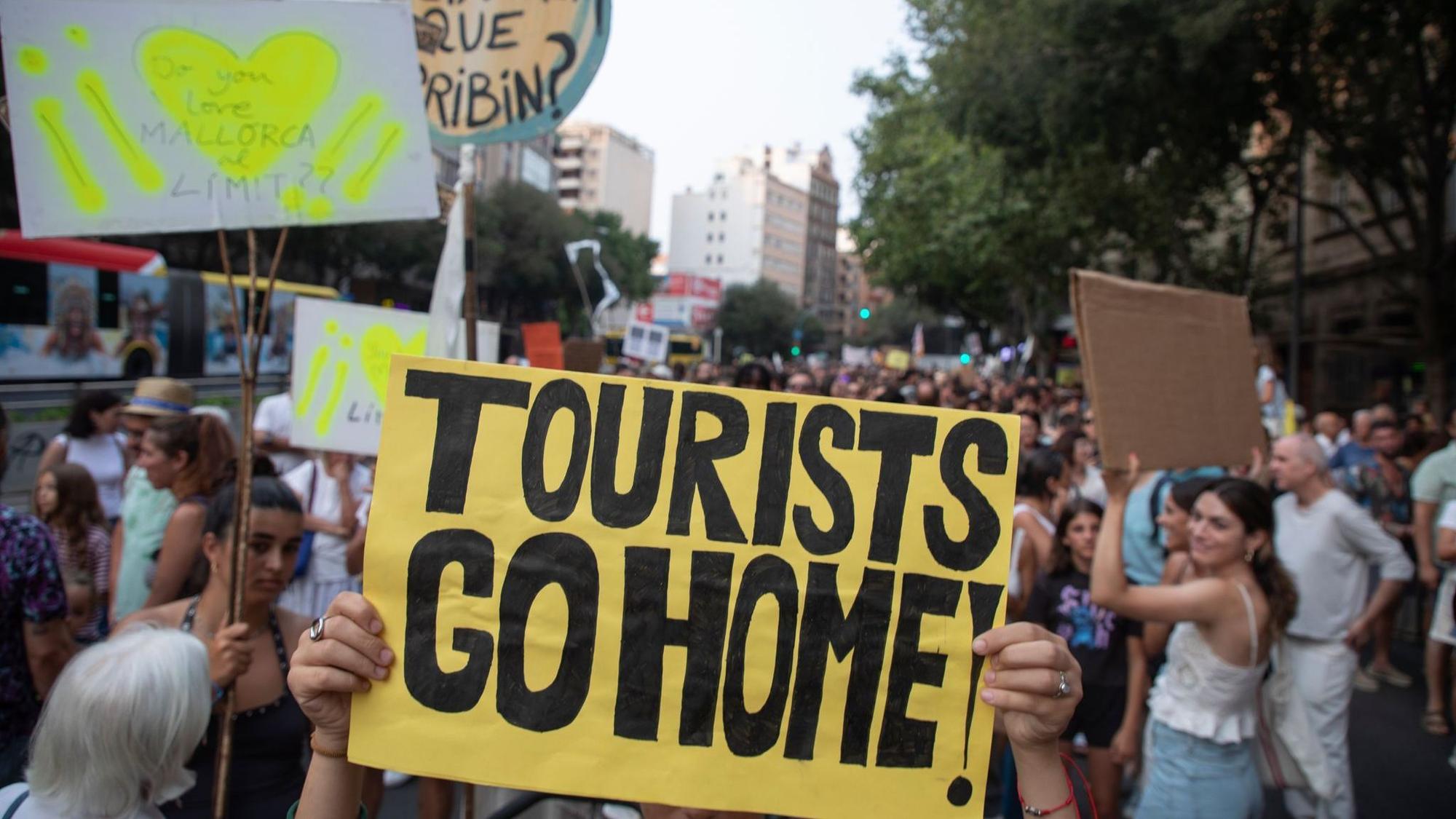Protest gegen Massentourismus auf Mallorca