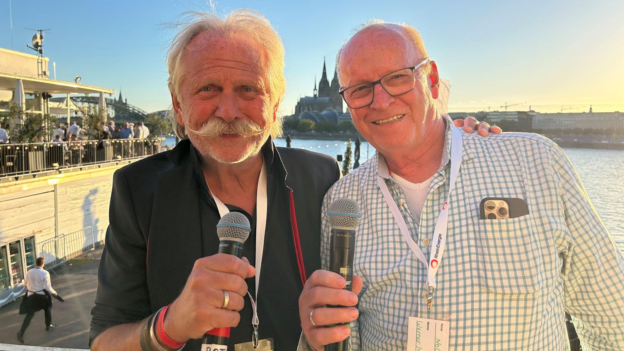 Henning Krautmacher mit Werner Nolden bei den Kölner Lichtern.