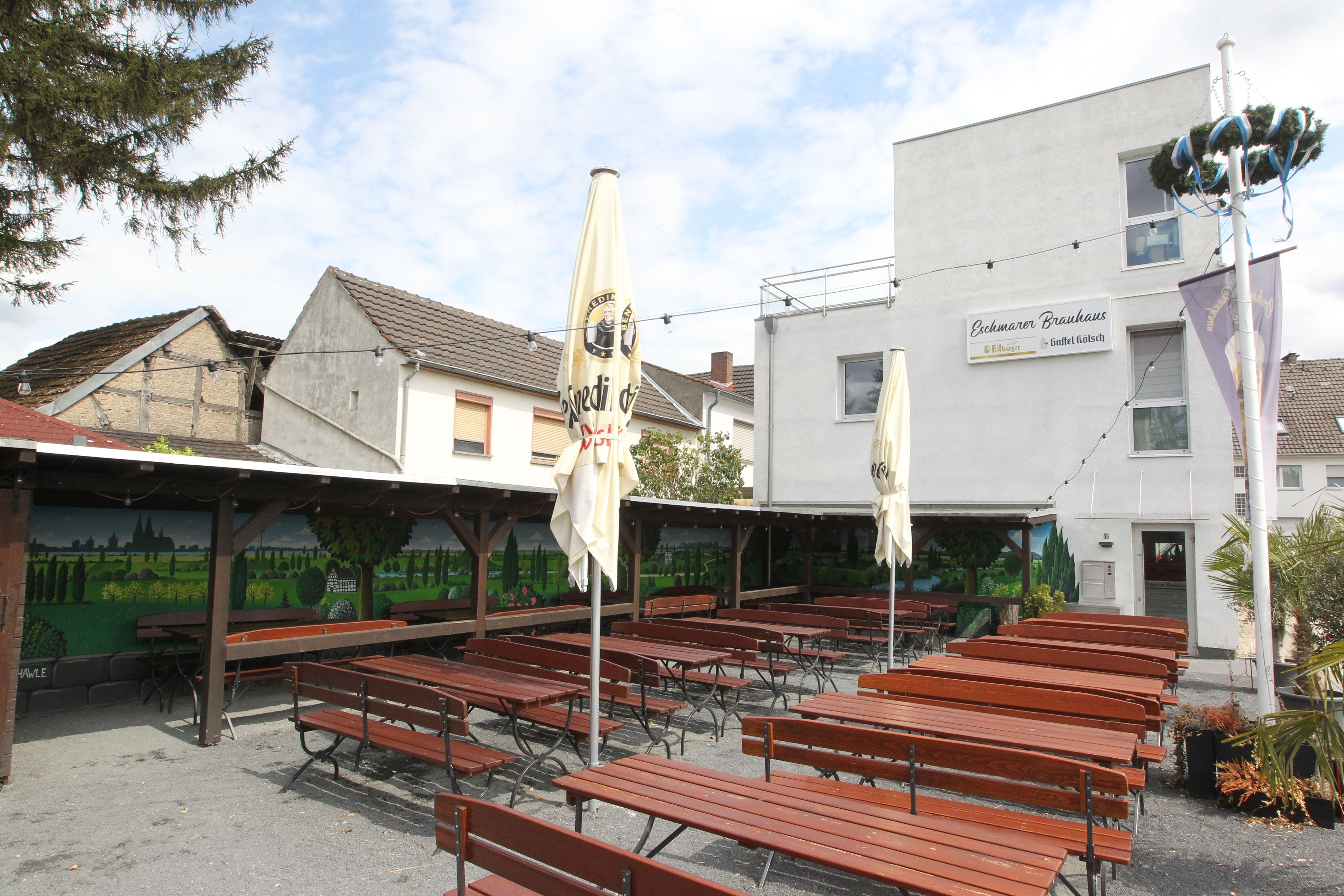 Der Biergarten bietet mittlerweile 90 Gästen Platz.