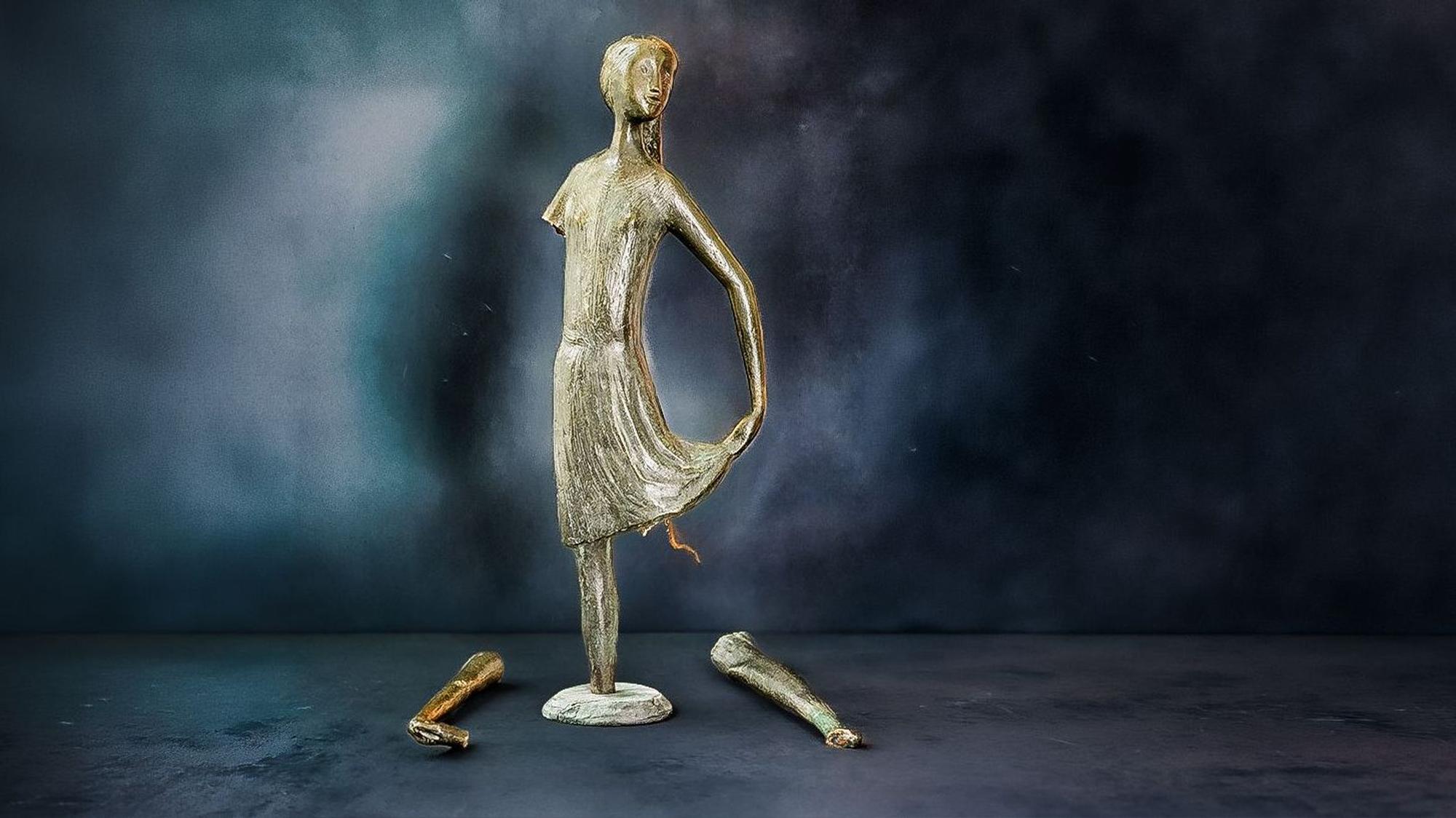 Zerstörte Hänsel- und Gretel-Plastik von Karlheinz Goedtke, Überreste