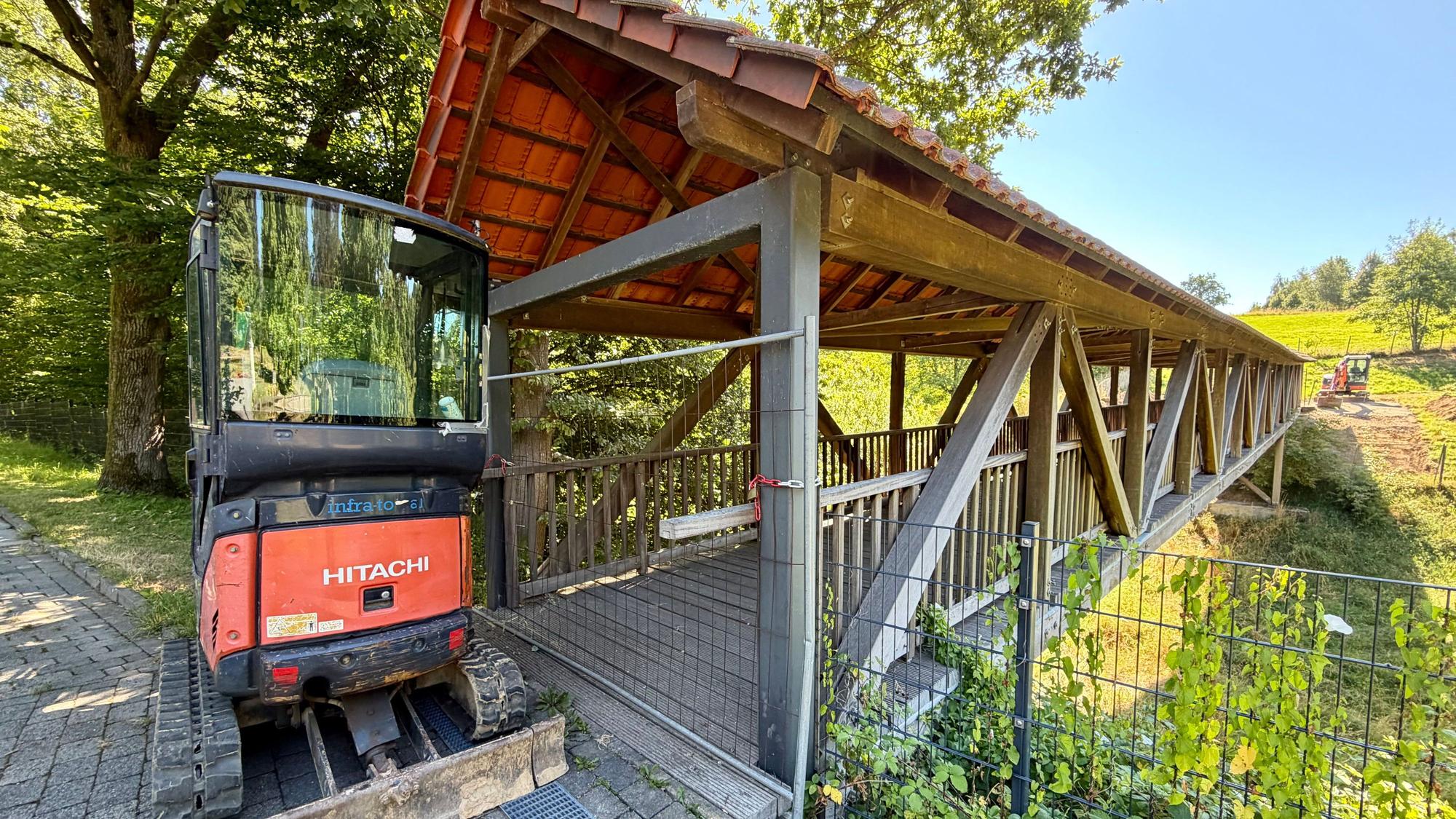 Die Friedhofsbrücke in Burscheid