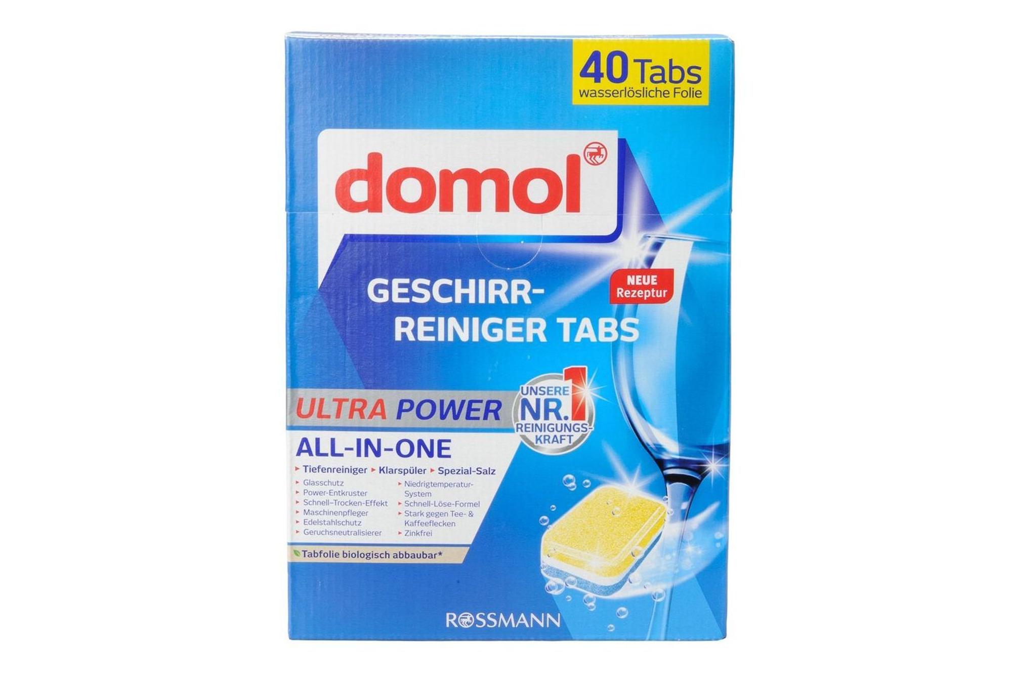 Geschirr-Reiniger-Tab „Domol Ultra Power All-in-One“ von Rossmann
