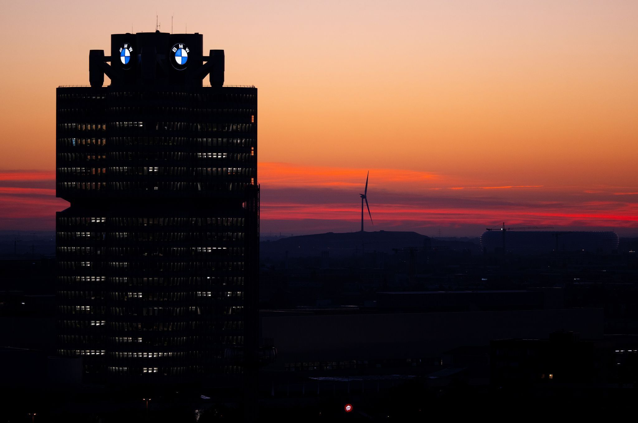 Sonnenaufgang in München