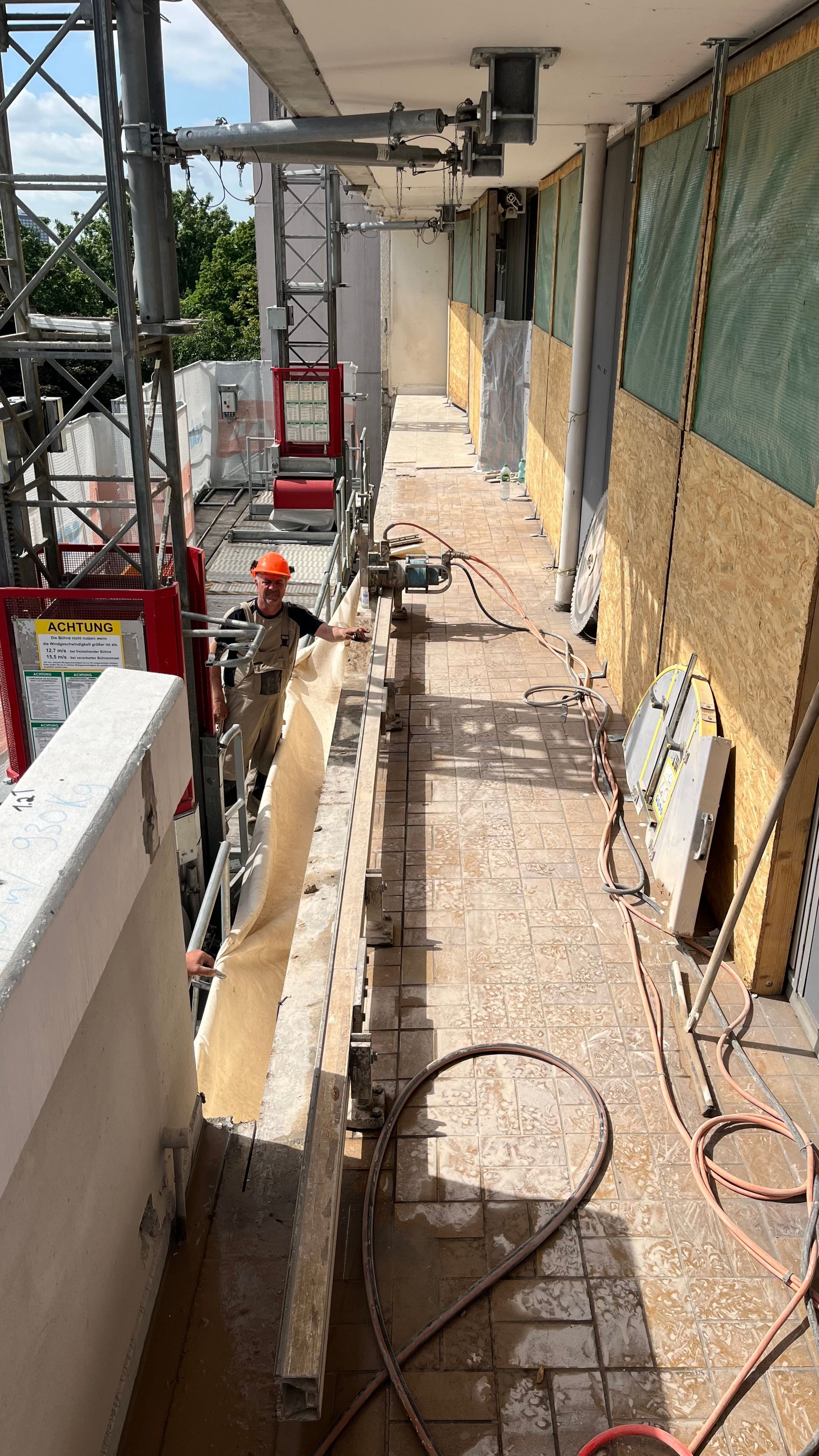 Ein Bild von der Baustelle