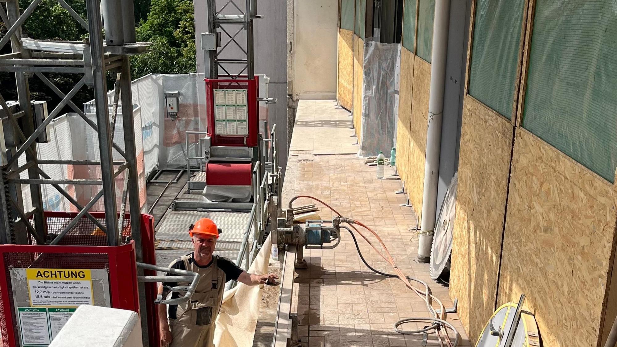 Ein Bild von der Baustelle
