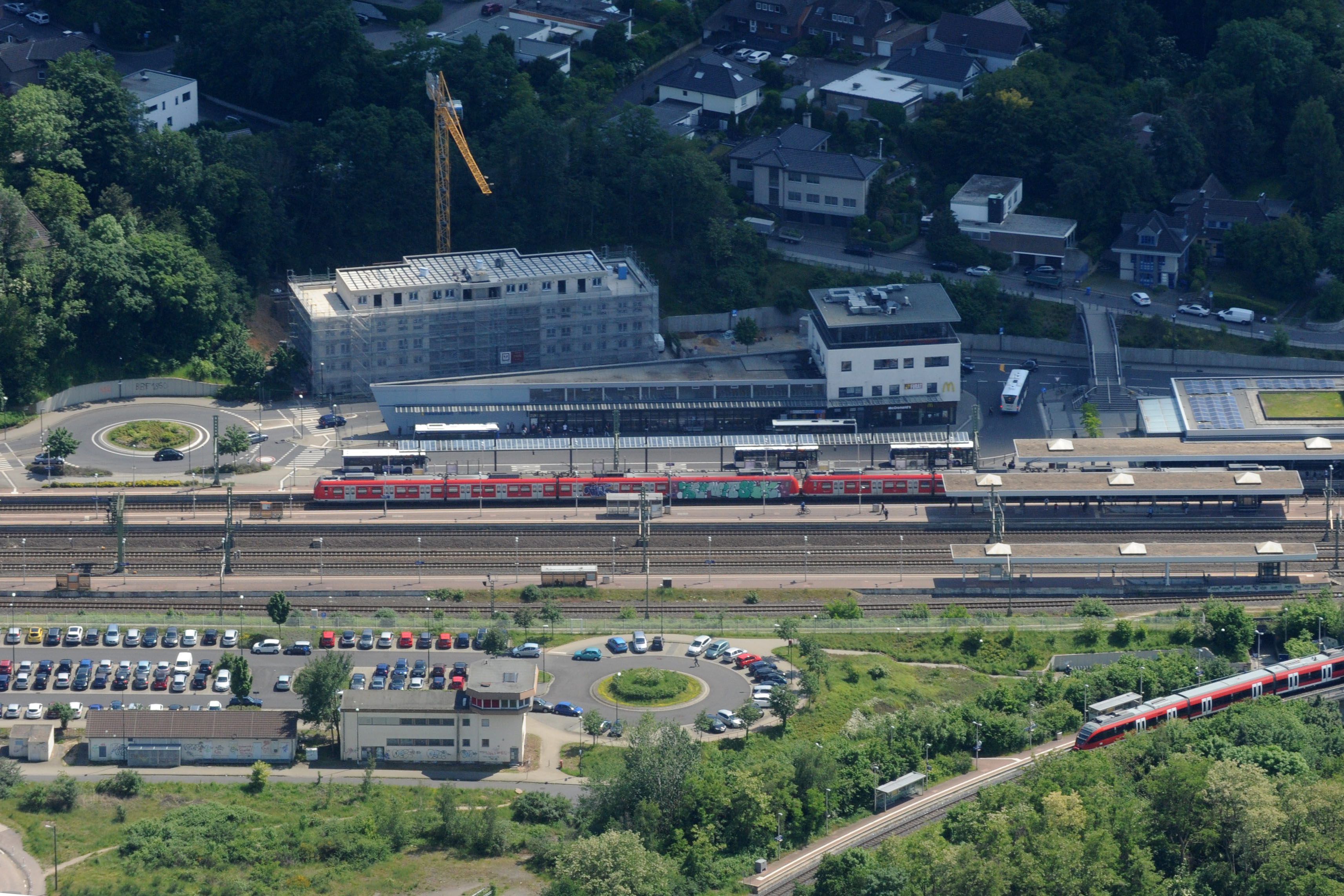 Das Bild zeigt den Bahnhof in Kerüpen-Horrem