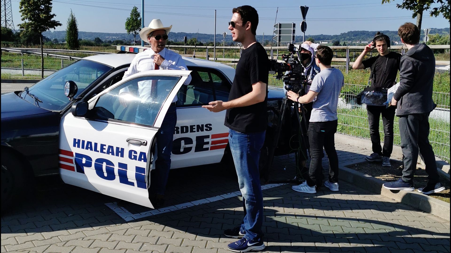 Faster, Hollywood: Die! Die!, Actionfilm von Phillip Schwellenbach (Vorne) Dreharbeiten