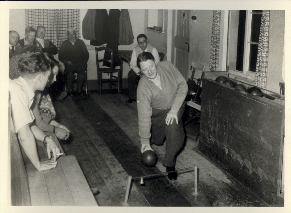 Das Foto zeigt den Spielbetrieb in den 1950er Jahren