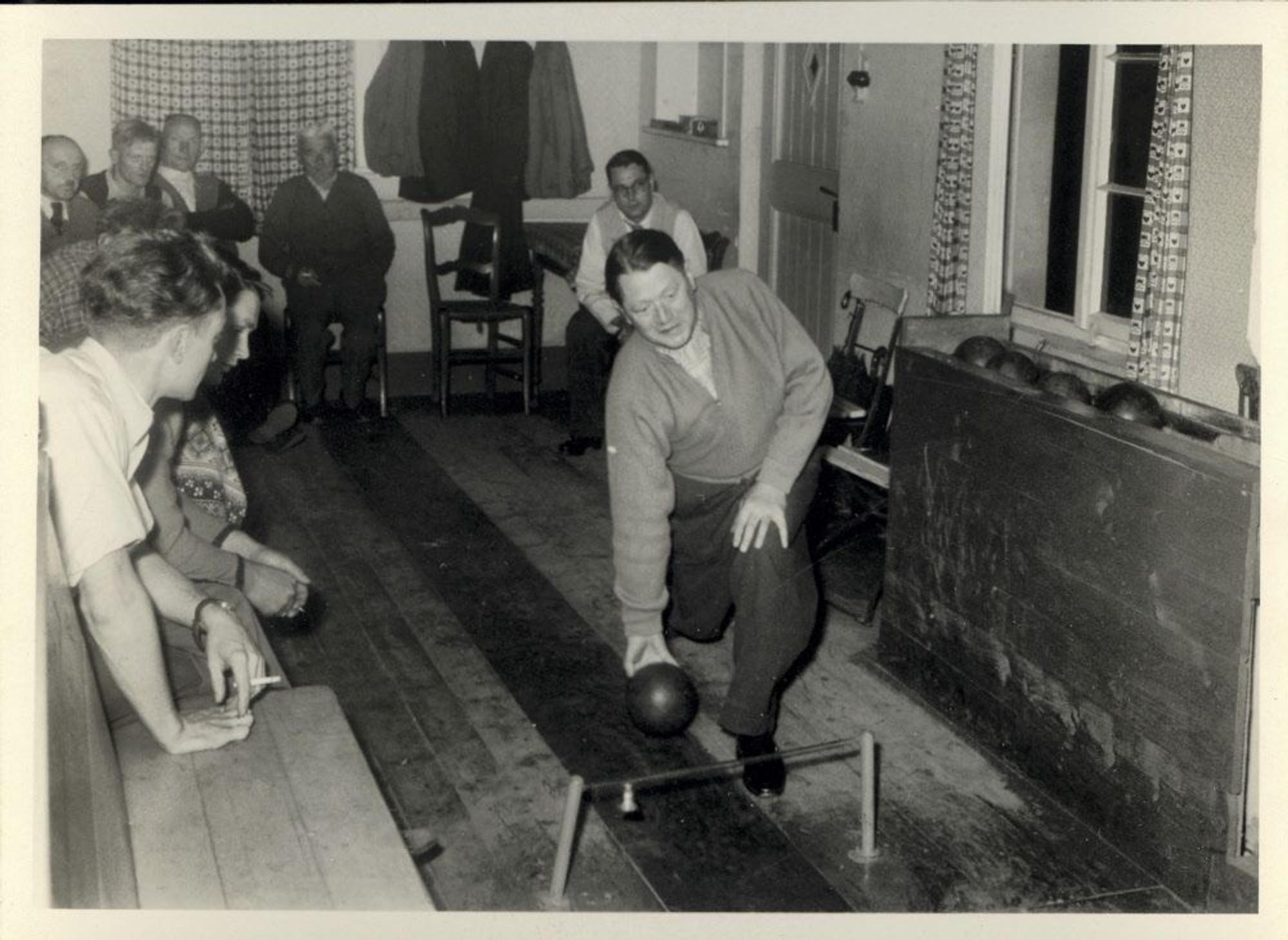 Das Foto zeigt den Spielbetrieb in den 1950er Jahren