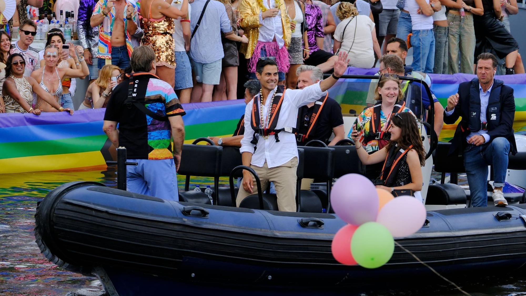 Canal Parade in Amsterdam