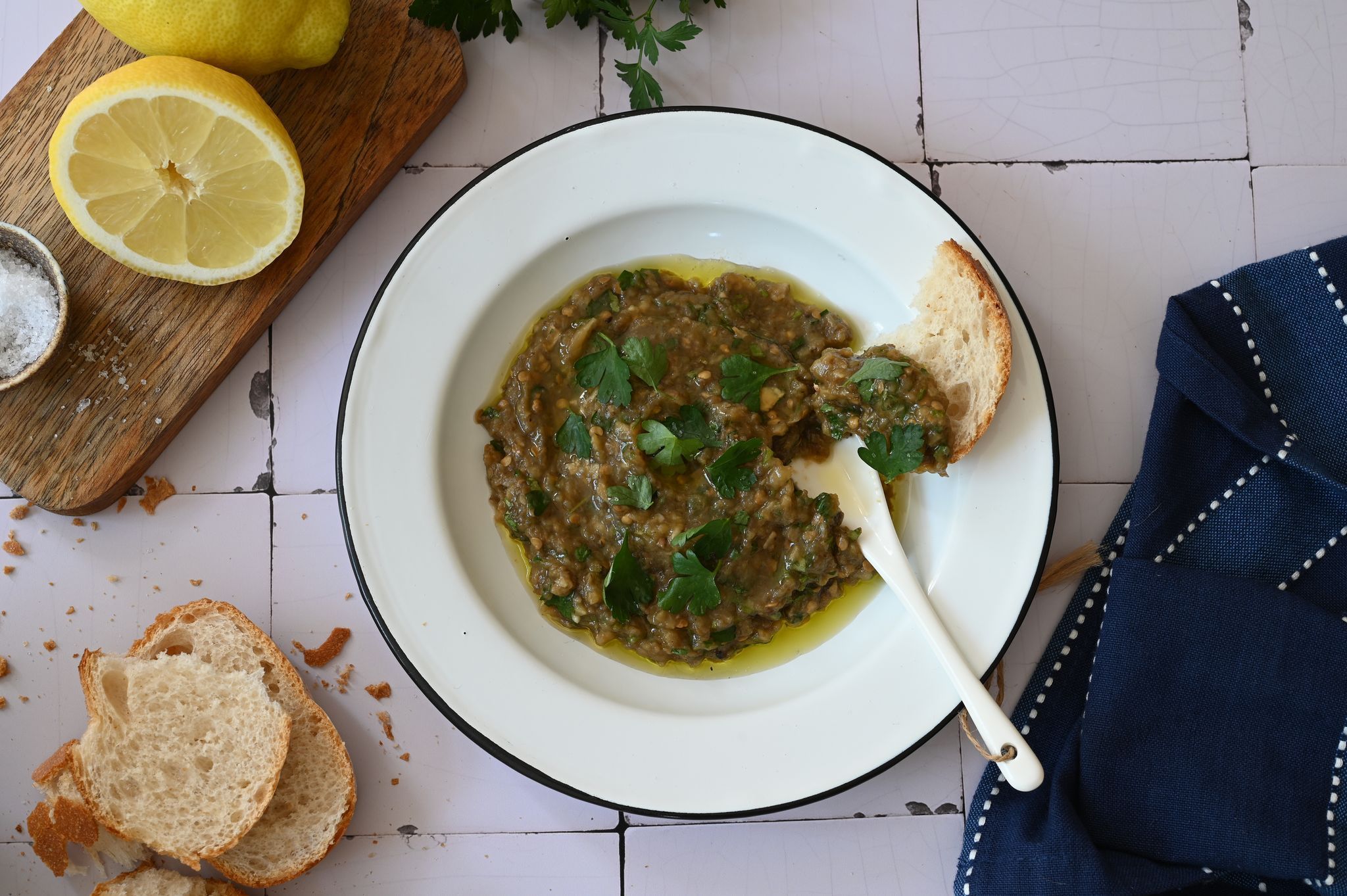 Griechischer Auberginendip Melitzanosalata.