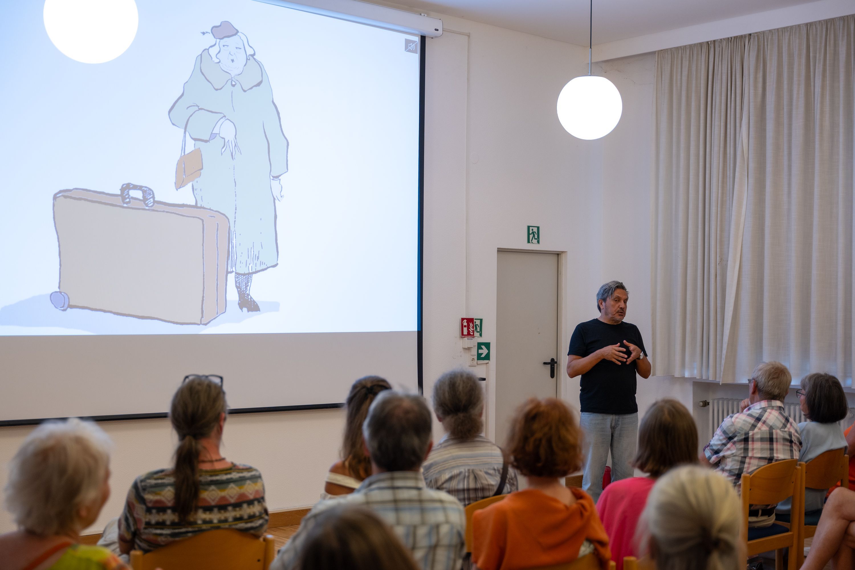 Kabarettist und Cartoonist Mushin Omurca in der Kulturkapelle