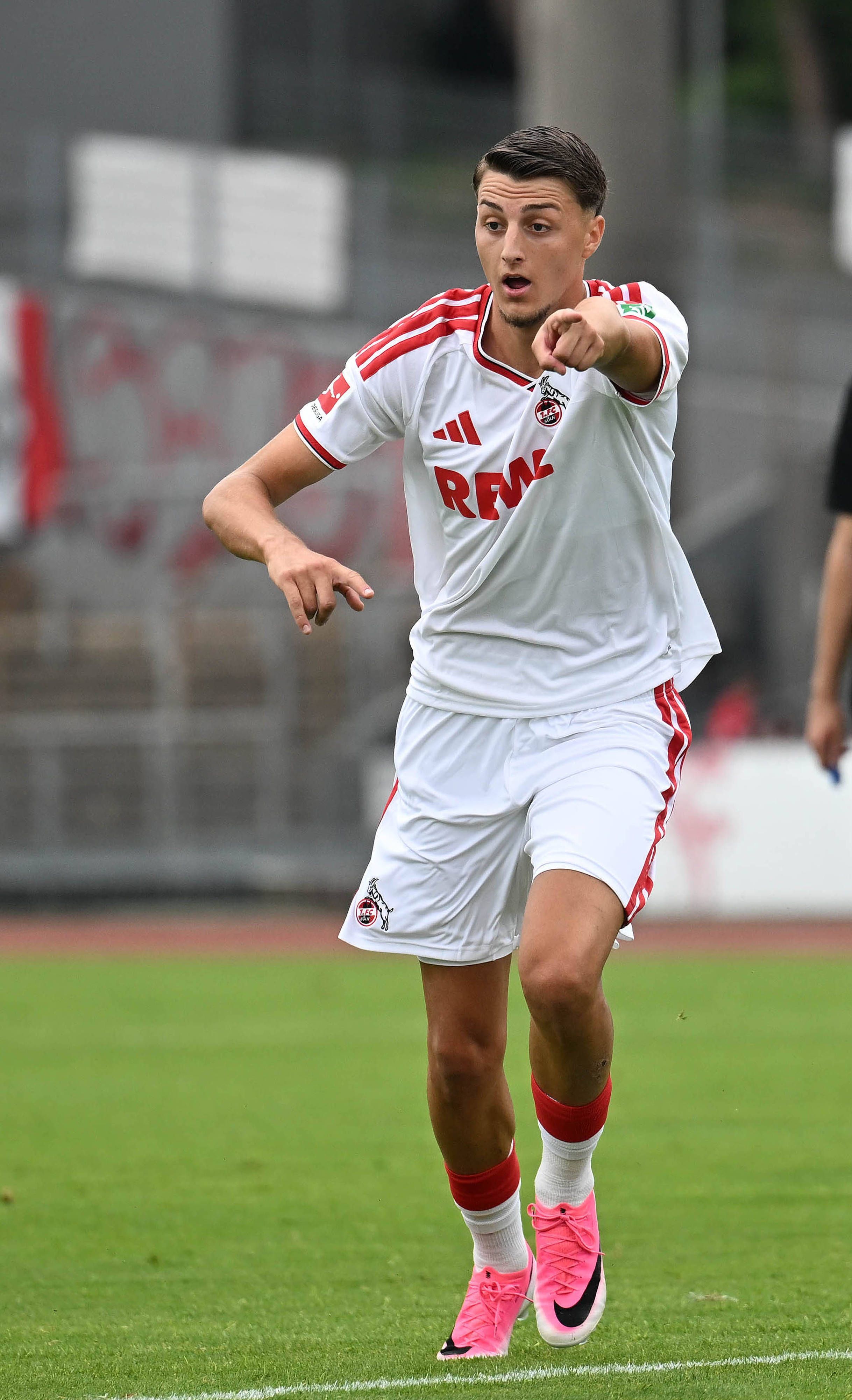 18.07.2026, xophax, Fussball 1.Bundesliga, 1.FC Koeln Testspiel im Kölner Südstadion. Rheinsüd gegen dem 1.FC Köln. Malek El Mala  1.FC Köln  Koeln *** July 18, 2026, xophax, Soccer, Bundesliga 1, 1. FC Köln Friendly Match at Cologne s Südstadion Rheinsüd against 1. FC Köln, Malek El Mala, 1. FC Köln, Cologne