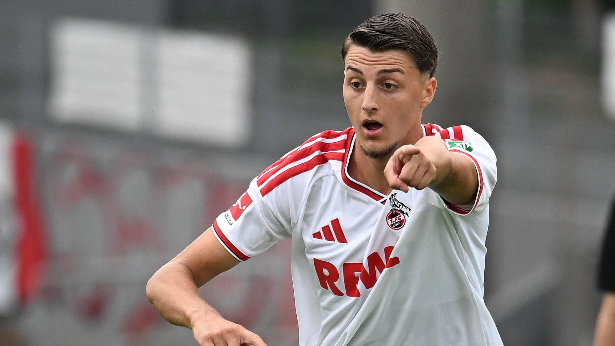 18.07.2026, xophax, Fussball 1.Bundesliga, 1.FC Koeln Testspiel im Kölner Südstadion. Rheinsüd gegen dem 1.FC Köln. Malek El Mala 1.FC Köln Koeln *** July 18, 2026, xophax, Soccer, Bundesliga 1, 1. FC Köln Friendly Match at Cologne s Südstadion Rheinsüd against 1. FC Köln, Malek El Mala, 1. FC Köln, Cologne