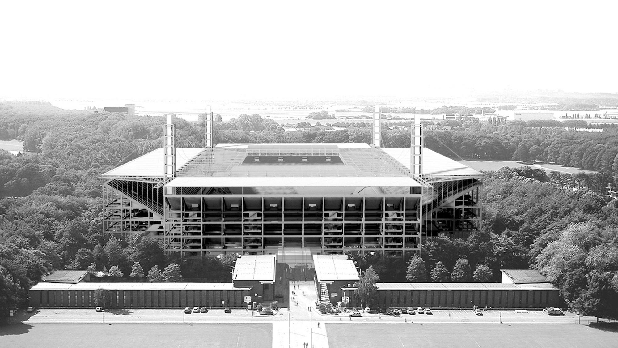 So präsentierten die Sportstätten 2019 das auf 75.000 Zuschauer erweiterte Stadion.