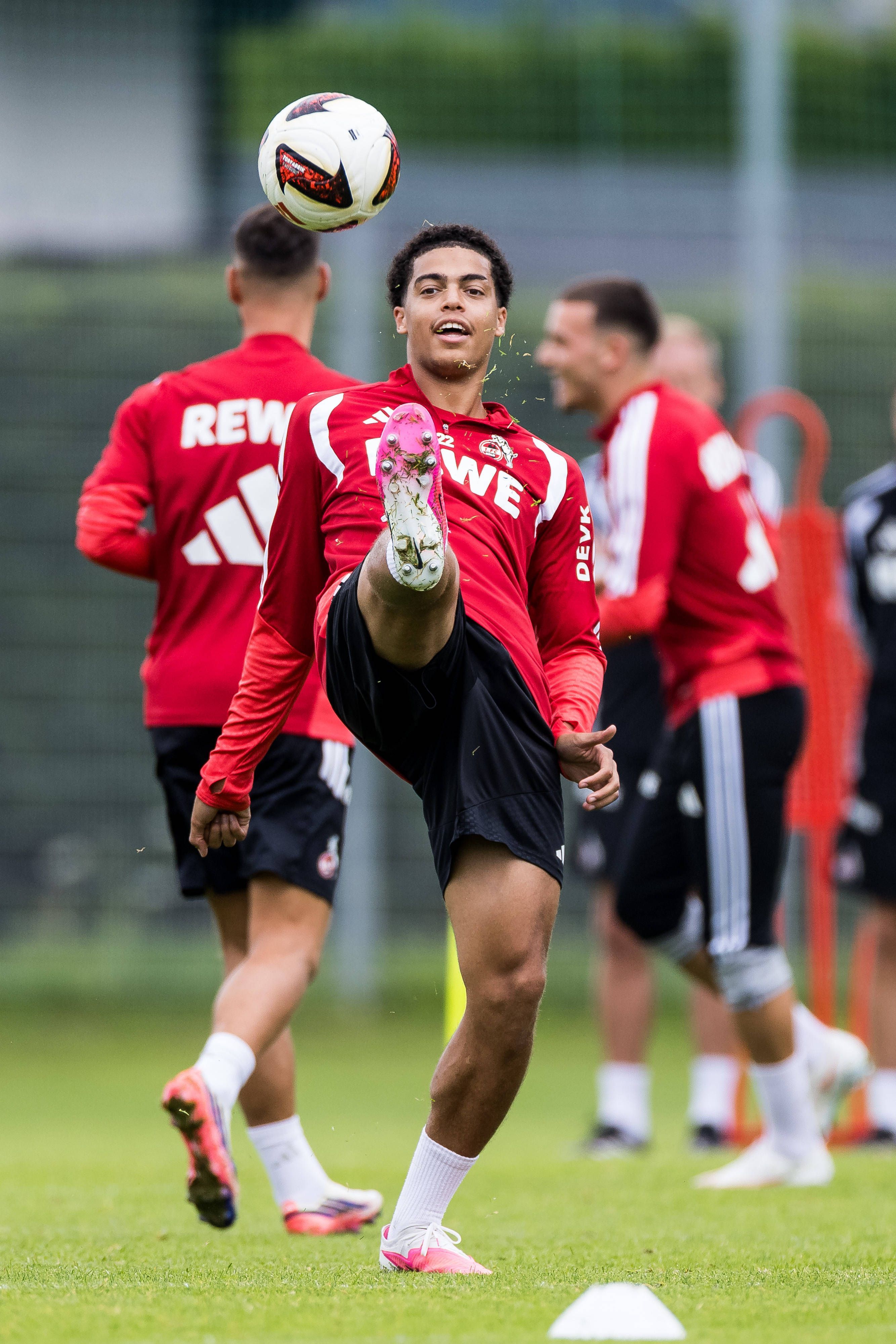 Jahmai Simpson-Pusey im Training während der Saisonvorbereitung
