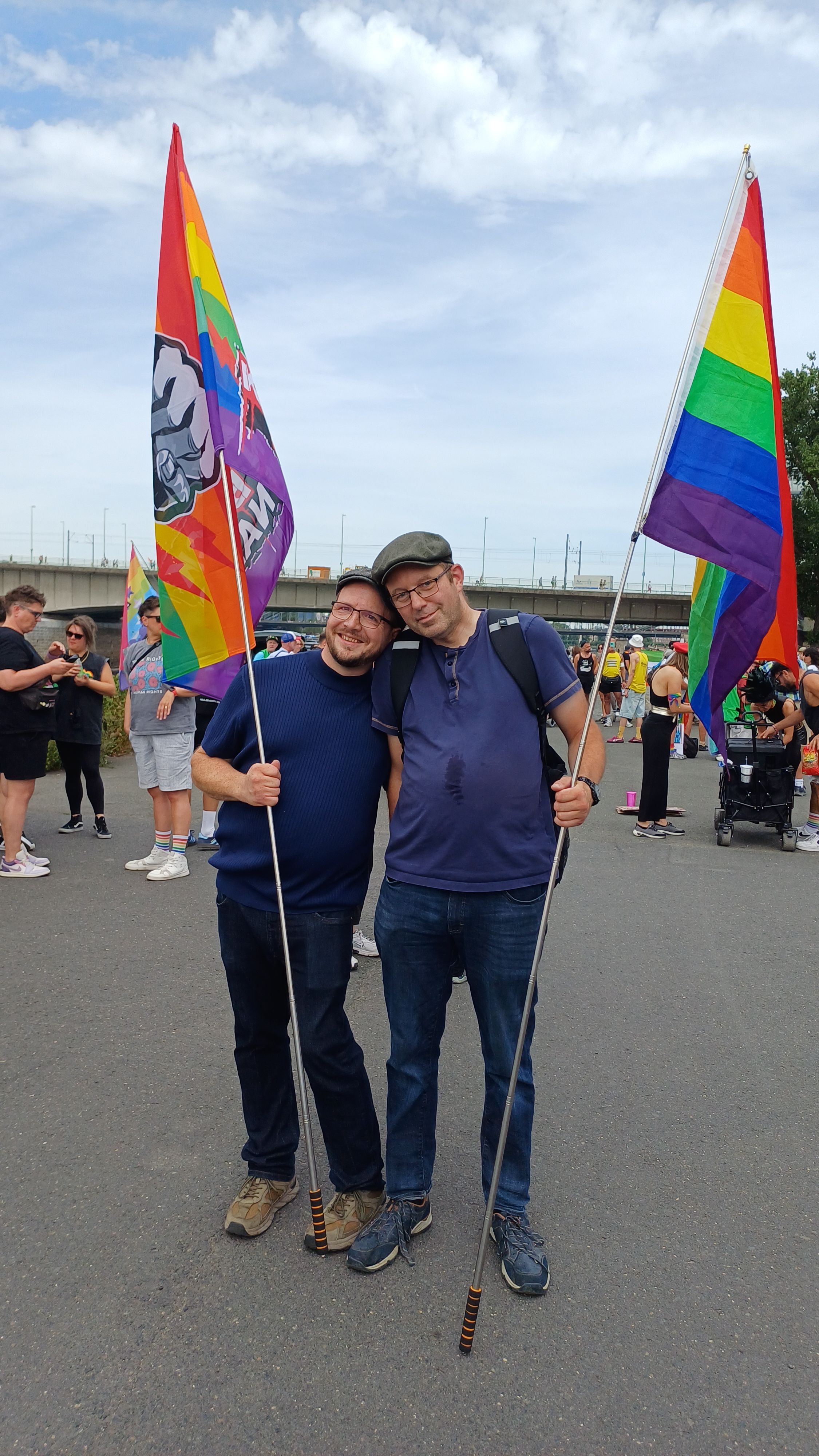 Lars (l.) und Michael aus Köln