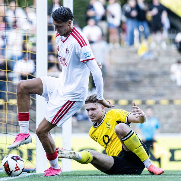 Regionalliga West: Borussia Dortmund II - 1.FC Köln II, 07.08.2026 Malek El Mala 1. FC Köln U23, 7, Elias Benkara Borussia Dortmund U23, 24 Regionalliga West: Borussia Dortmund II - 1.FC Köln II, Rote Erde, Dortmund 07.08.2026 DFB regulations prohibit any use of photographs as image sequences and/or quasi video. *** Regionalliga West: Borussia Dortmund II 1, 1. FC Köln II, August 7, 2026 Malek El Mala 1. FC Köln U23, 7 Elias Benkara Borussia Dortmund U23, 24 Regionalliga West: Borussia Dortmund II 1, 1. FC Köln II, Rote Erde, Dortmund, August 7, 2026. DFB regulations prohibit any use of photographs as image sequences and/or quasi-video. Copyright: xBEAUTIFULxSPORTS/Buriakovx