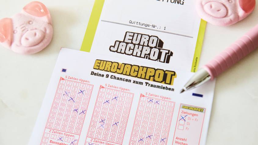 Eurojackpot-Spielschein.