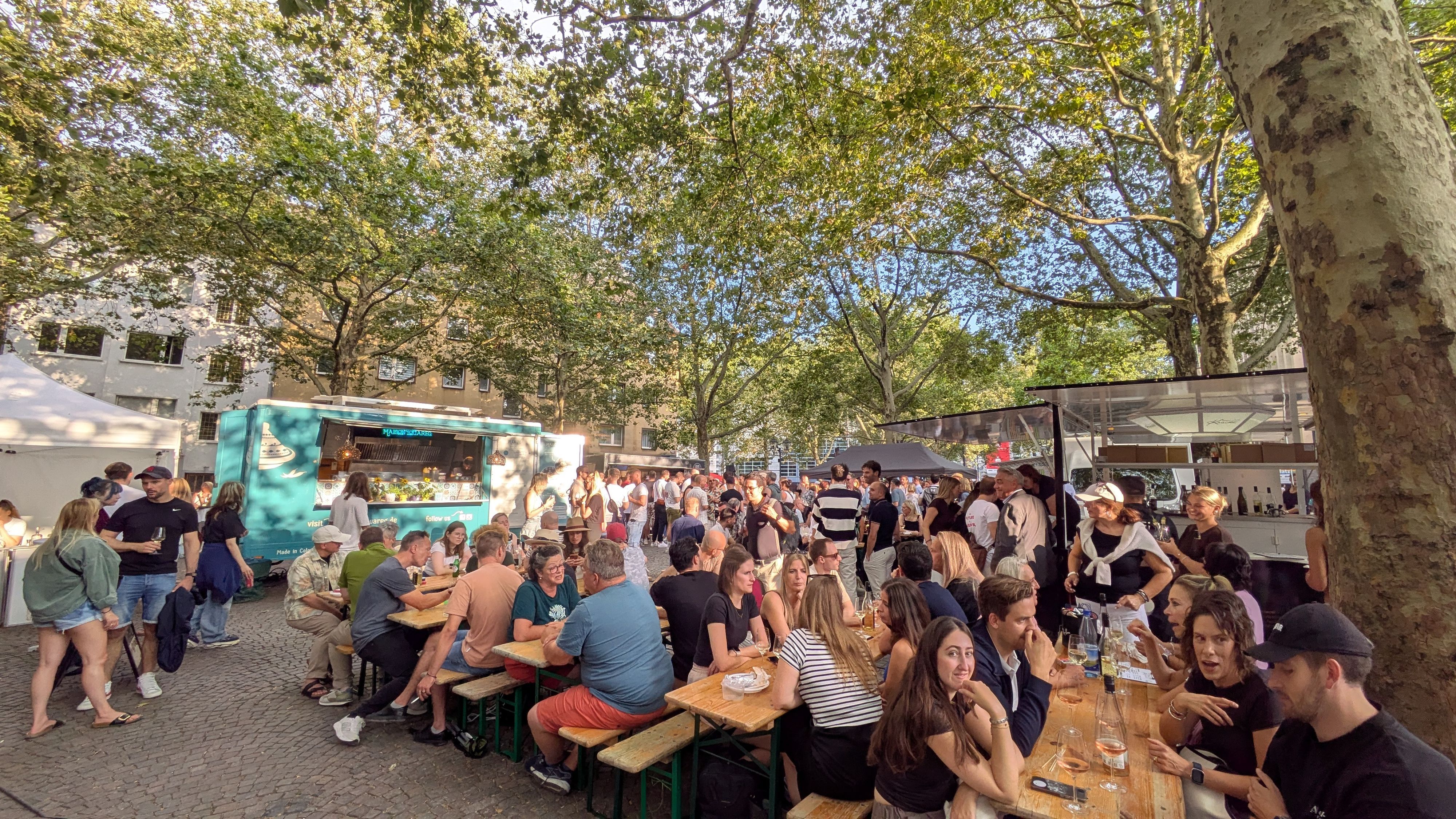 Der Markt auf dem Rudolfplatz am 30. August.