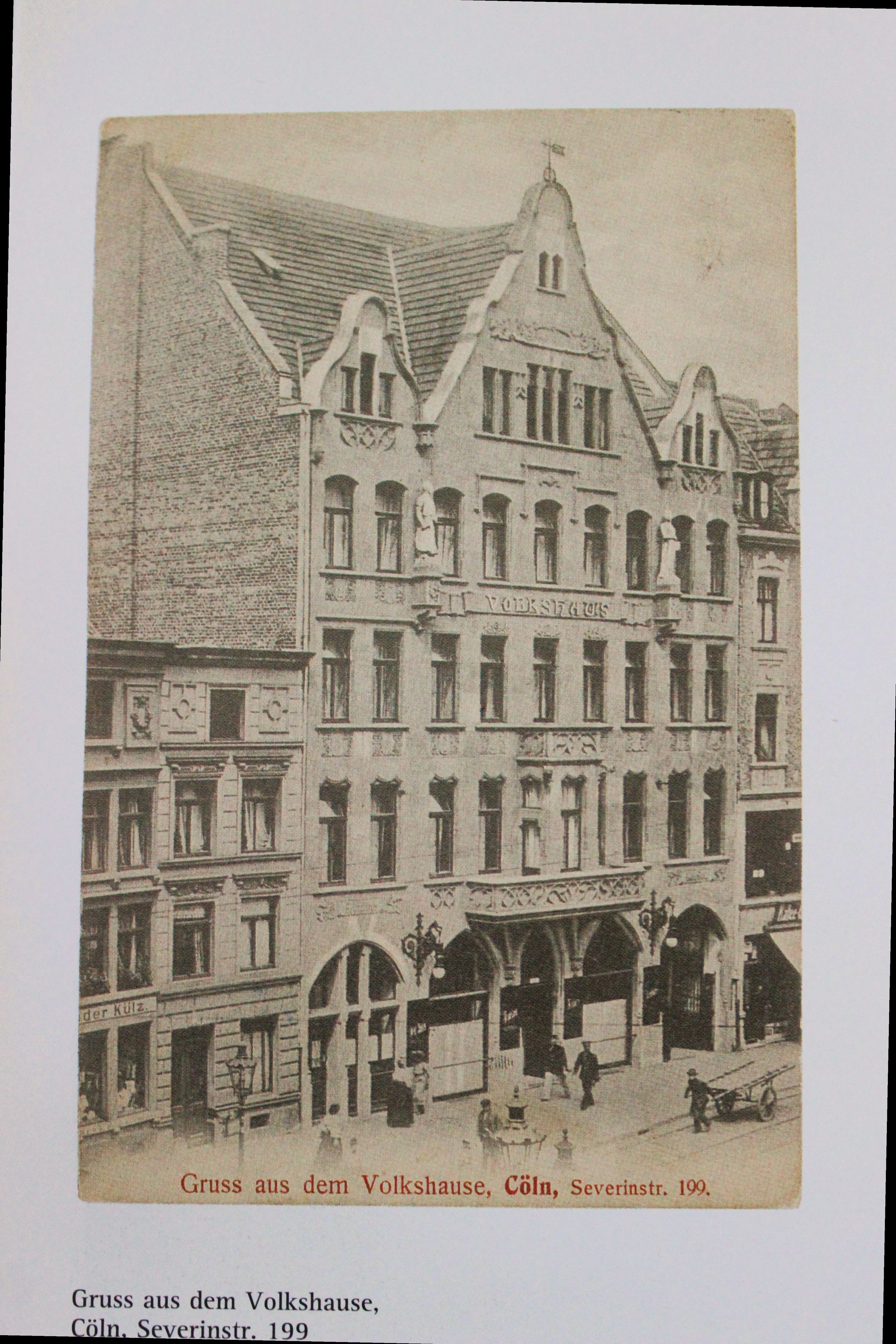 Volkshaus an der Severinstraße im Jahr 1915