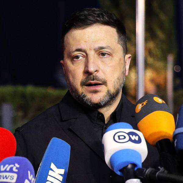 Der ukrainische Präsident Wolodymyr Selenskyj bei einem Pressestatement. (Archivbild)