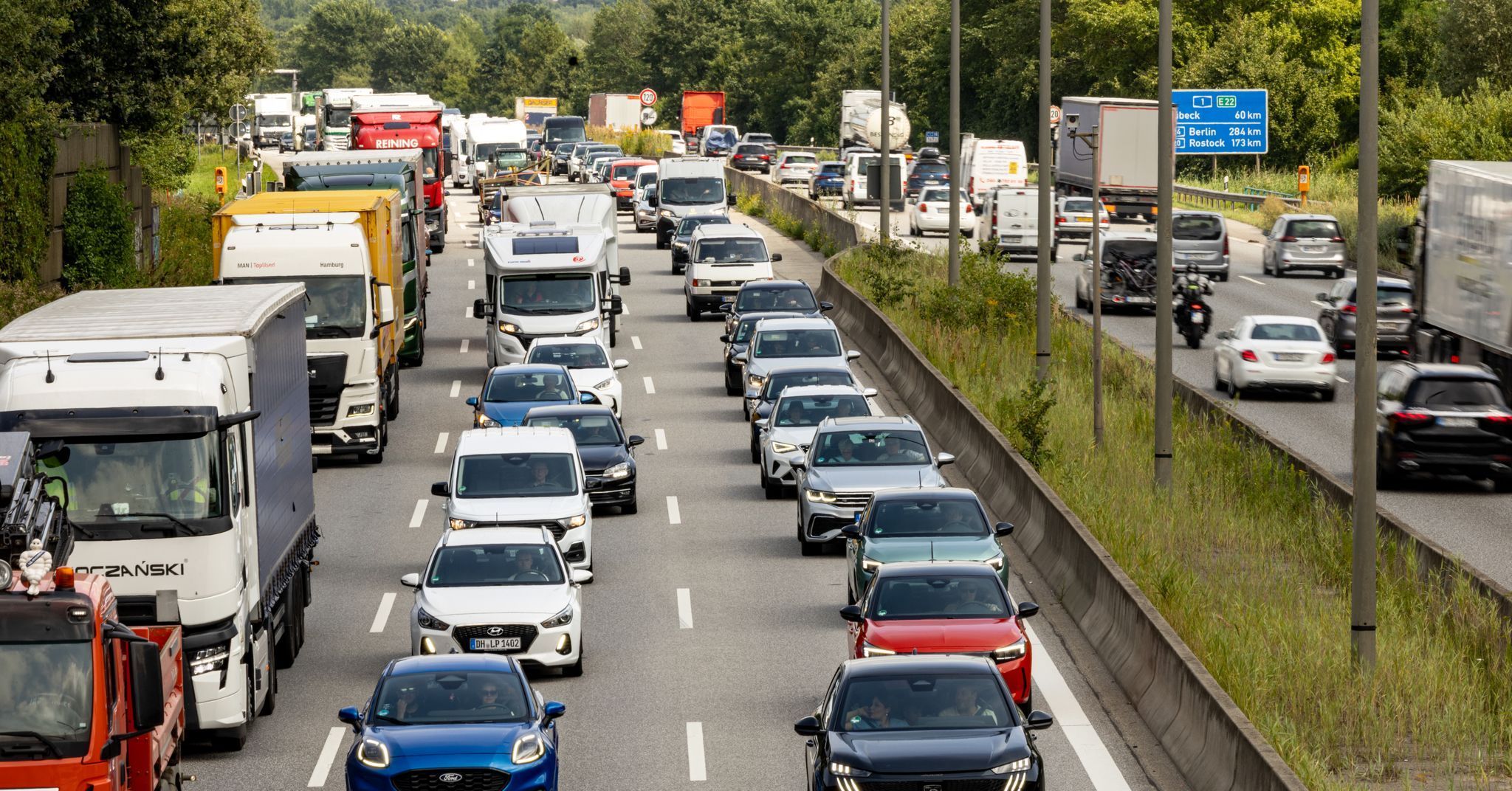 Staus auf Autobahnen