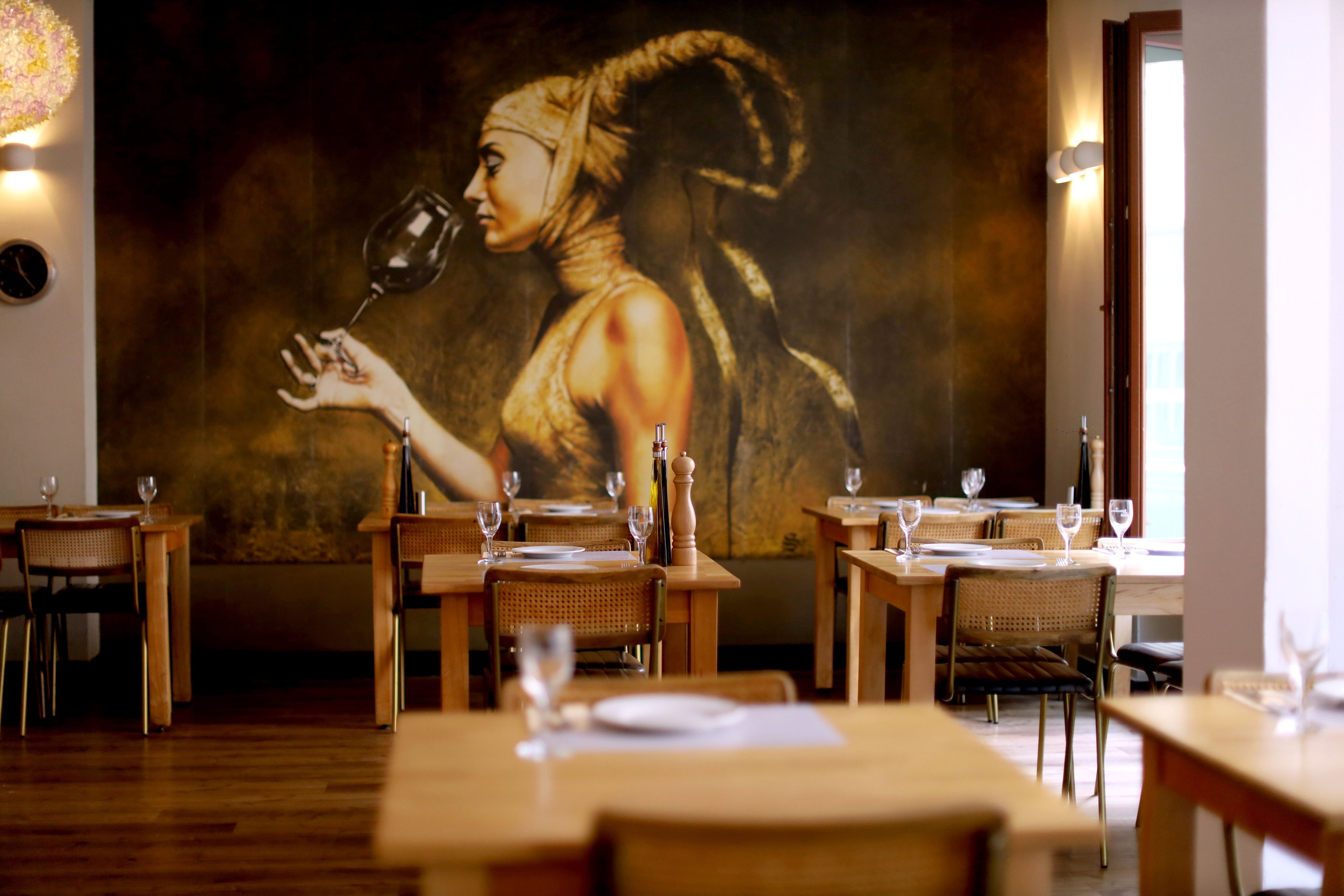 Blick in den Innenraum des Restaurants.