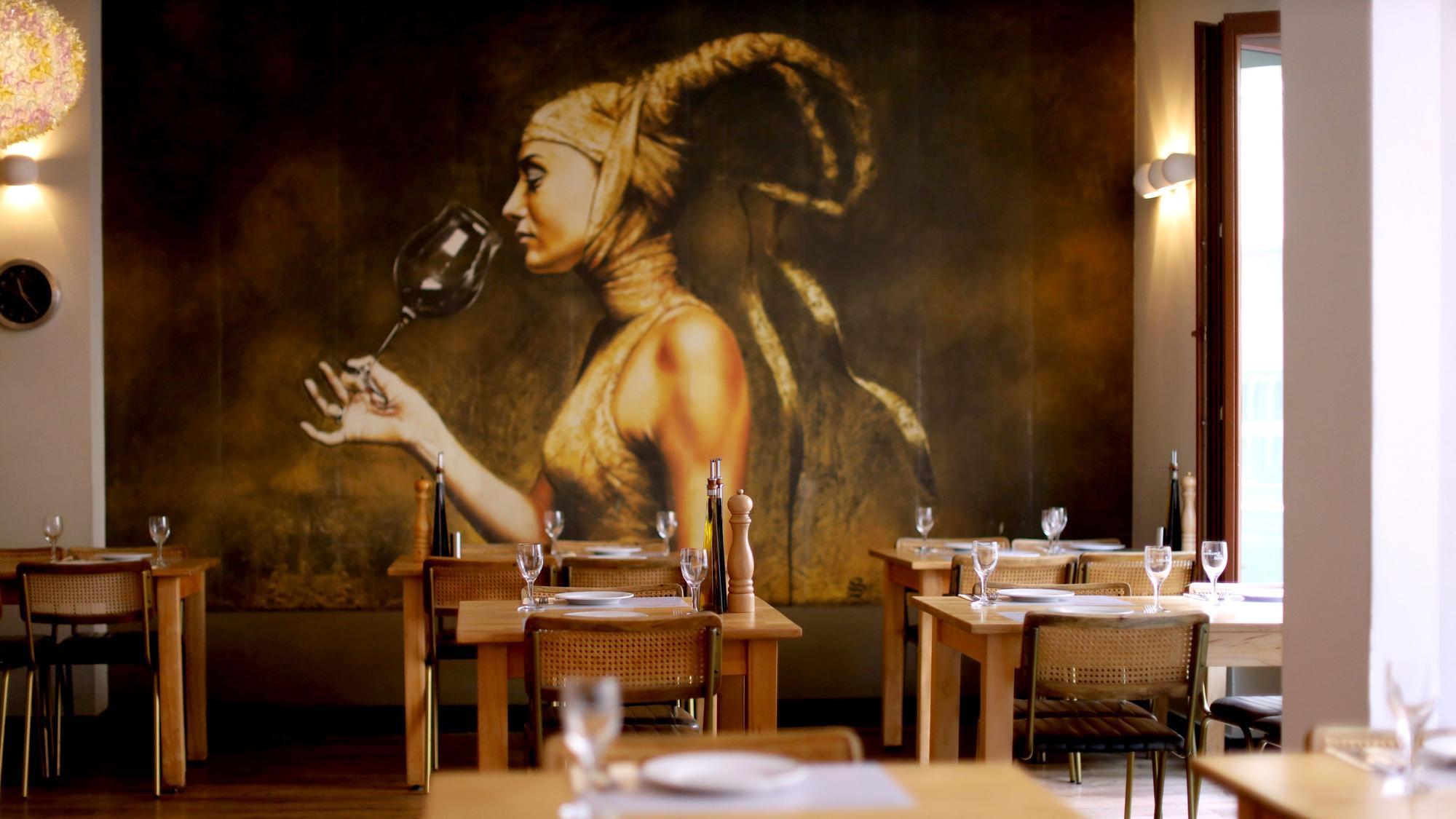 Blick in den Innenraum des Restaurants.