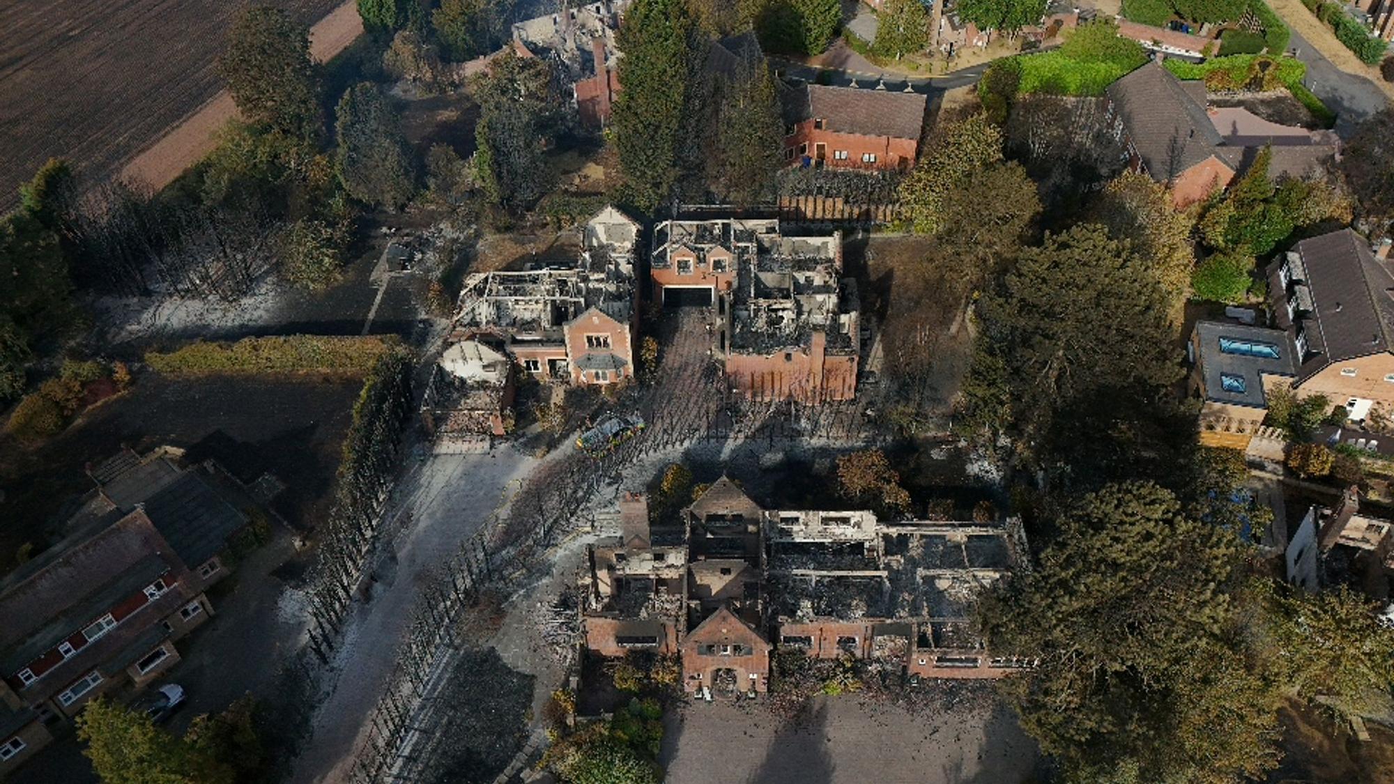 Waldbrände in den West Midlands