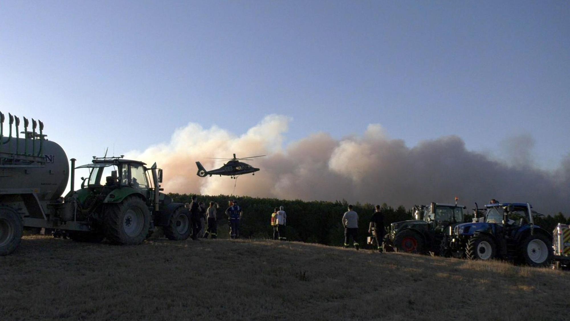 Großer Waldbrand bei Hürtgenwald