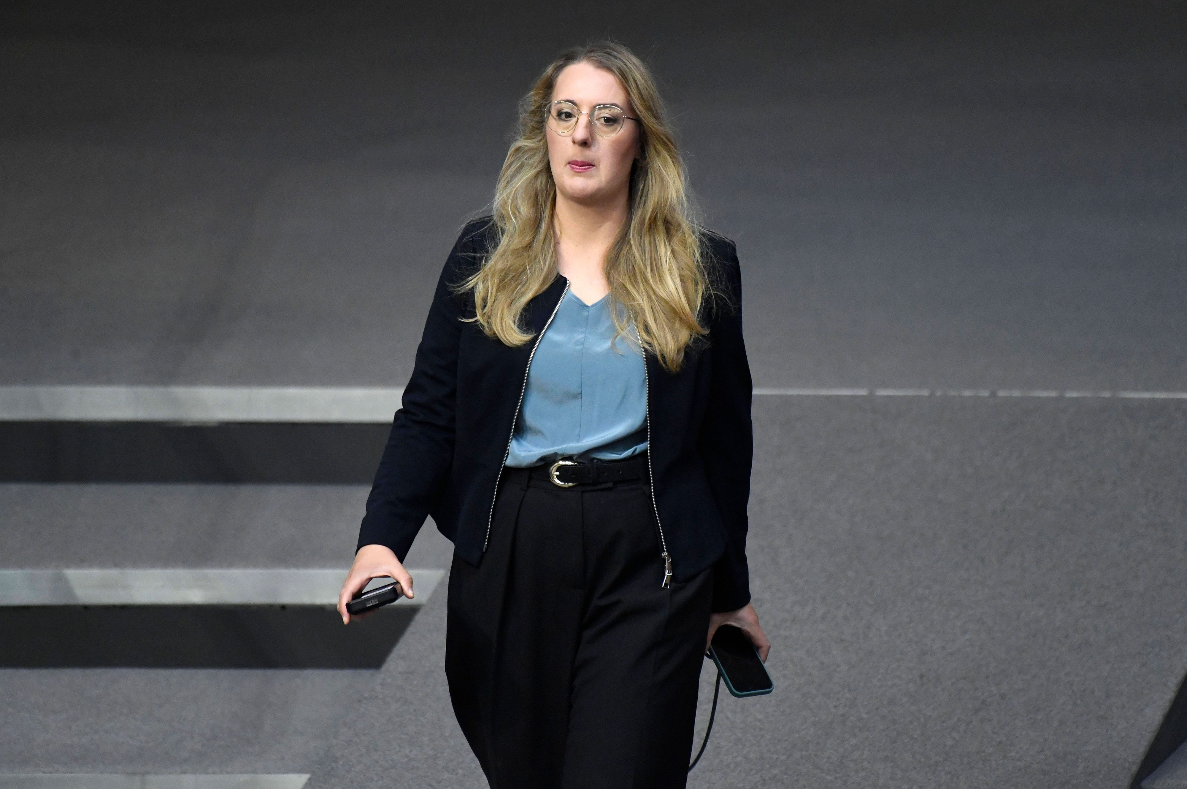 Die Kölner Grünen-Politikerin Katharina Dröge im Bundestag. (Archivbild)