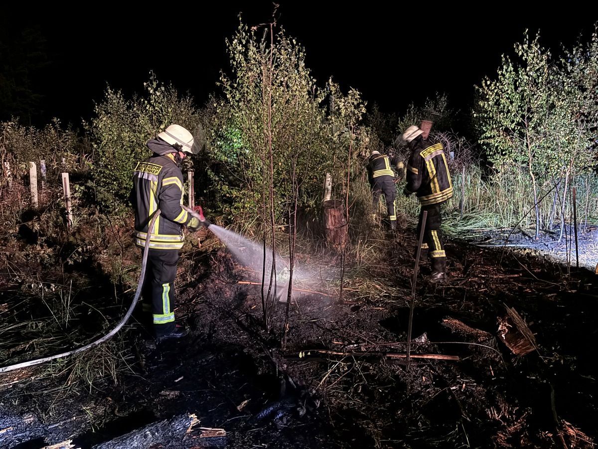 Erneuter Waldbrand in Bad Honnef-Wülscheid.