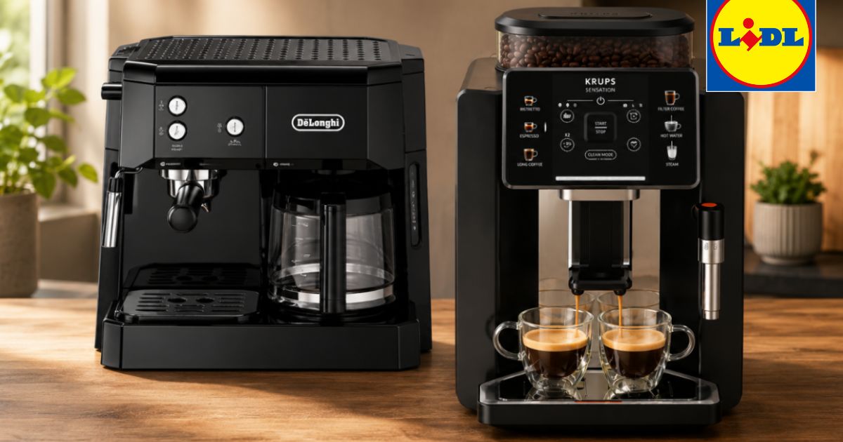 Zwei Wege zum Kaffee: De’Longhi oder Krups? Lidl reduziert zwei beliebte ...