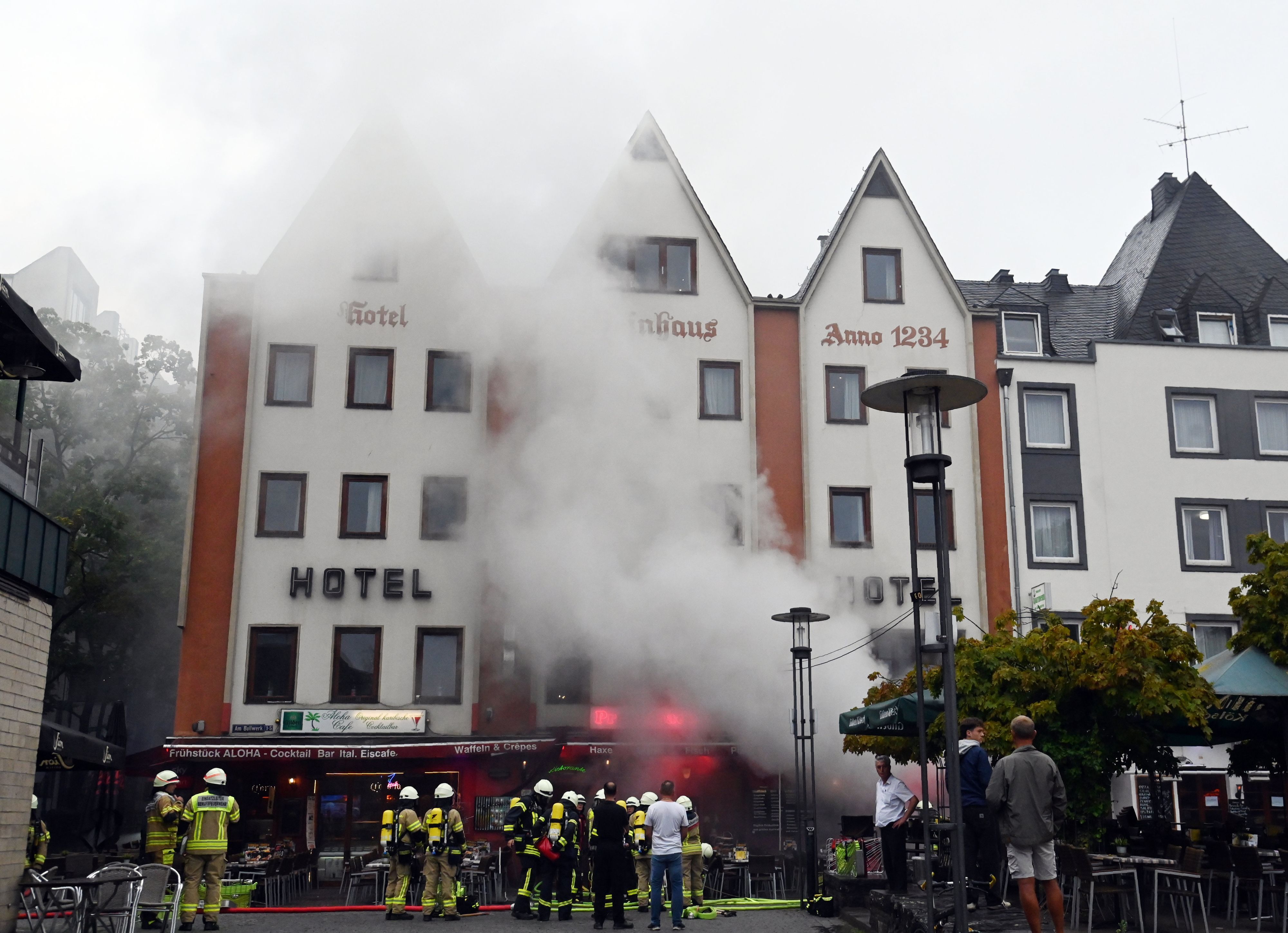 Feuerwehreinsatz im Hotel Kunibert der Fiese.