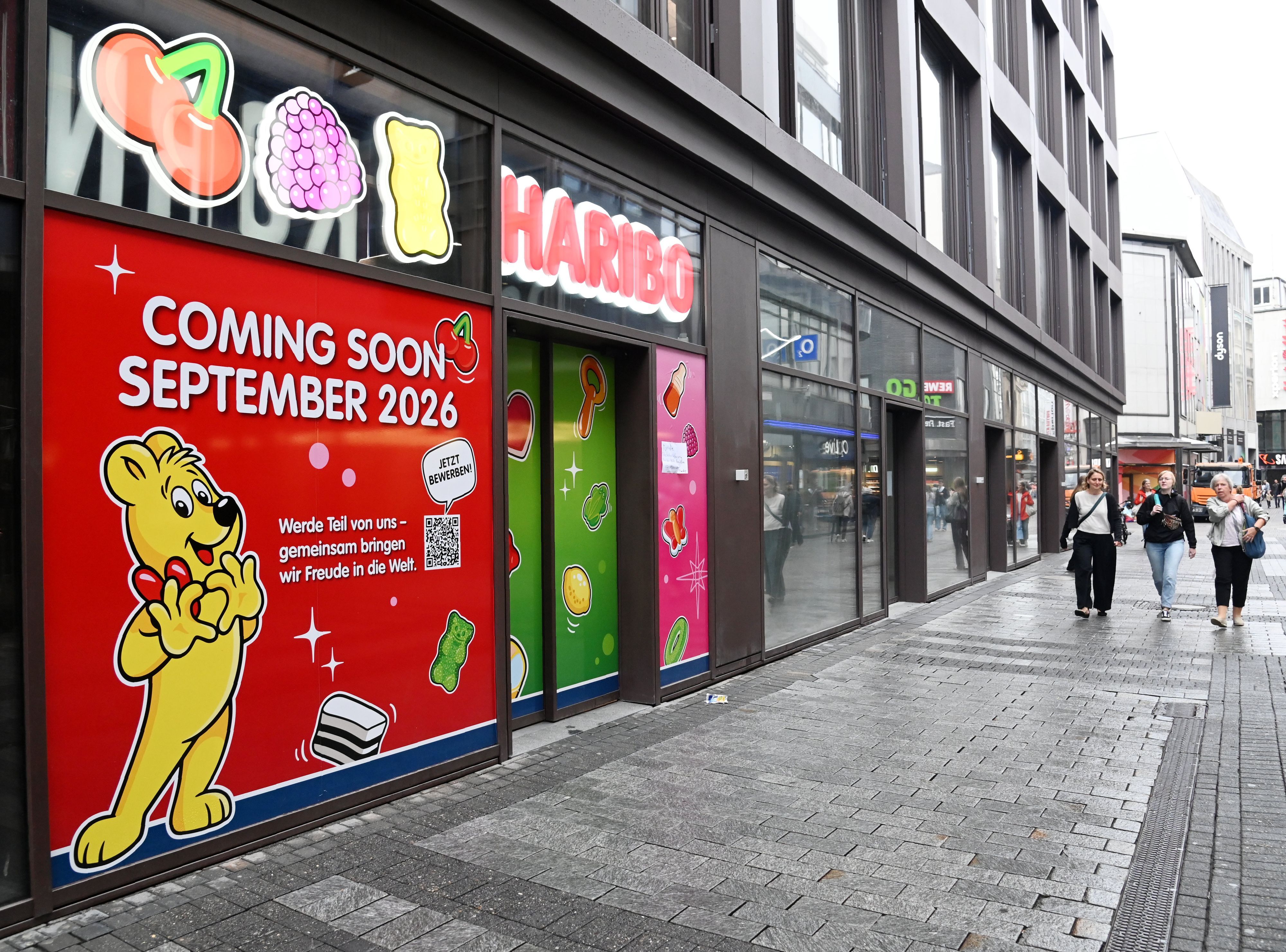 Der Haribo-Shop eröffnet am 20. August auf der Hohe Straße in der Kölner Innenstadt.