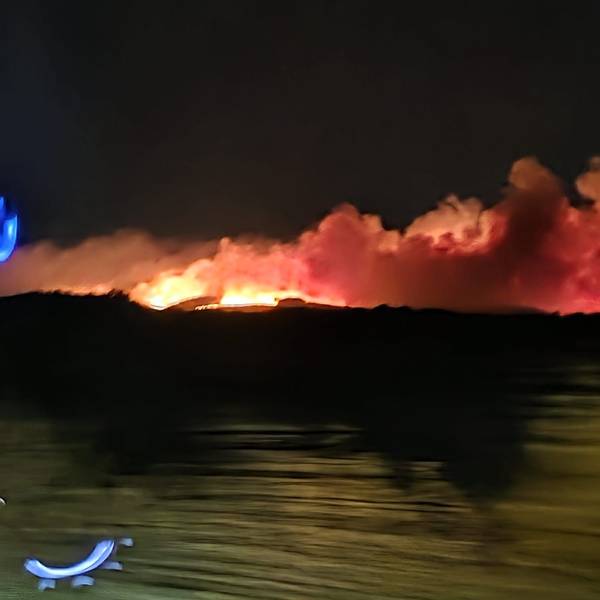 Landwirt Markus Wipperfürth fuhr der Schreck durch alle Glieder, als er auf der A4 bei der Anfahrt nach Hürtgenwald diesen Feuerball sah.