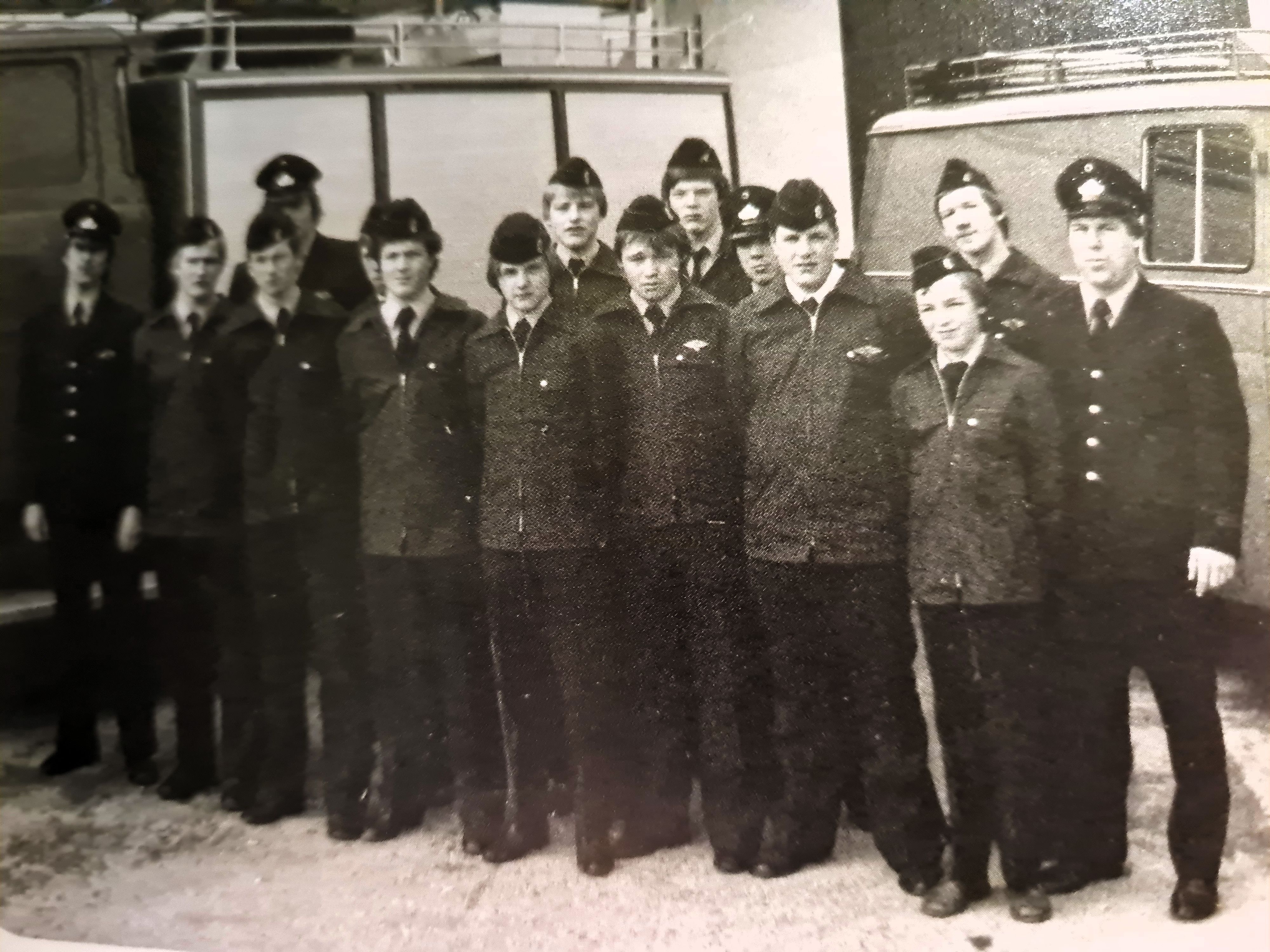 Die Jugendfeuerwehr Menden im März 1979, drei Jahre nach der Gründung.
