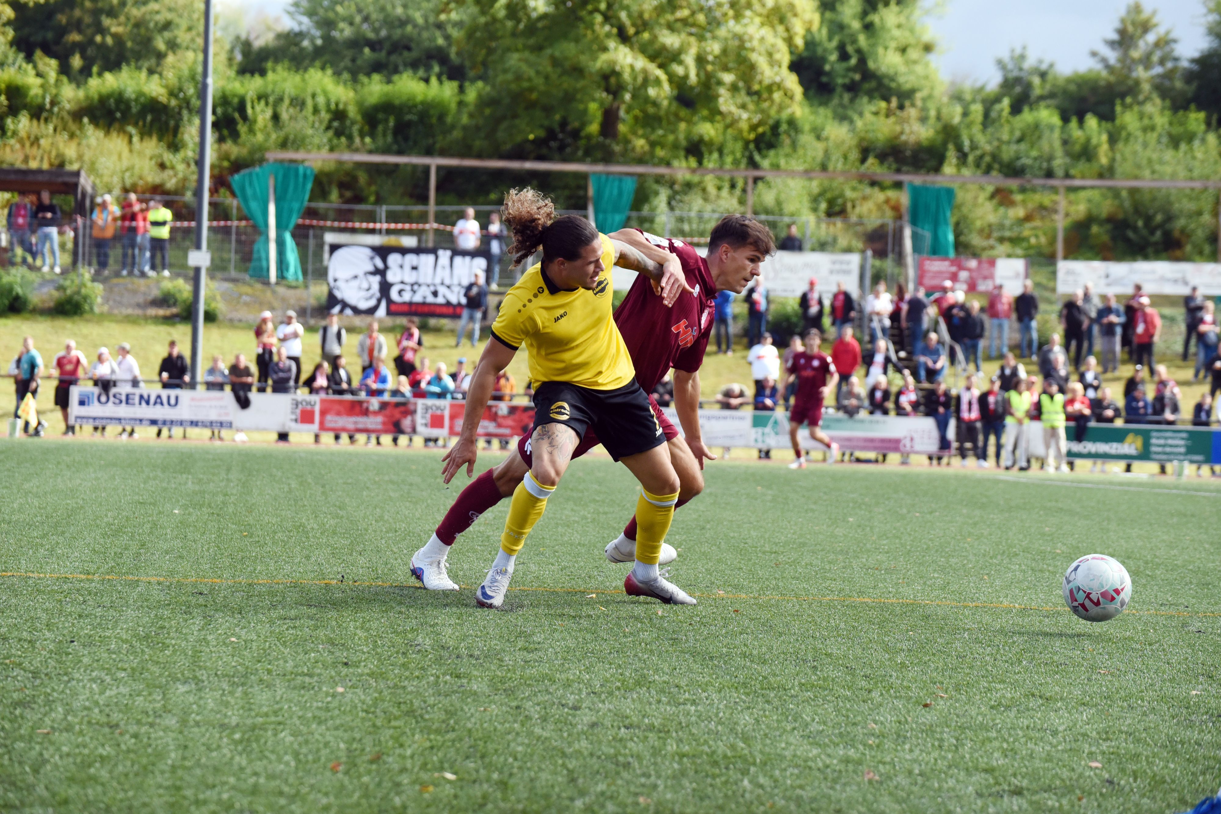 Szene aus einem Fußballspiel