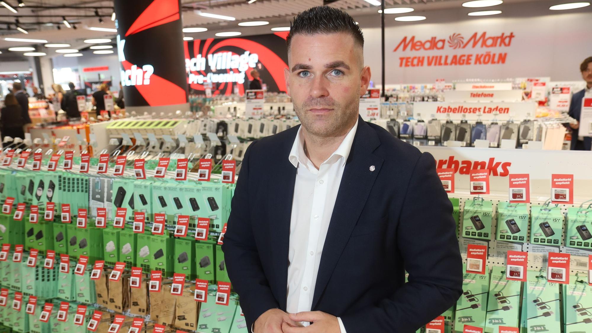 Christian Bianco, Leiter der MediaMarktSaturn-Filiale in der Hohe Straße.