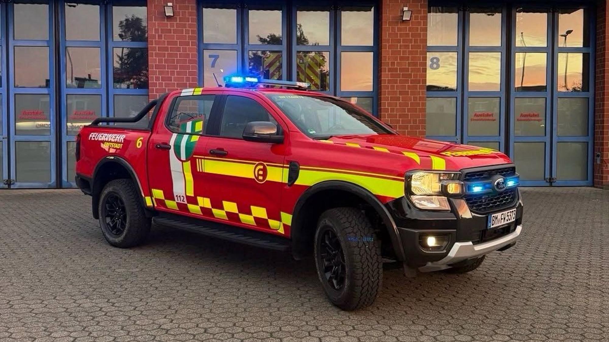 Der ganze Stolz der Feuerwehr Erftstadt.