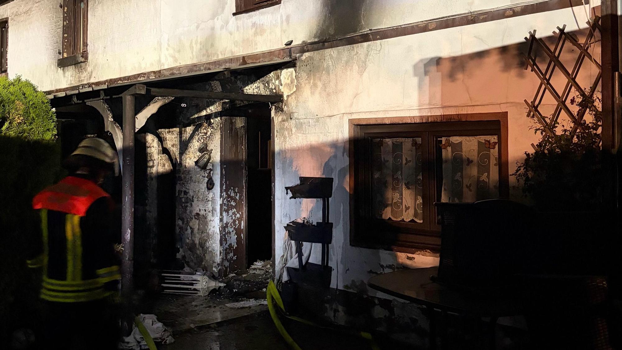 Brand an Wohngebäude
