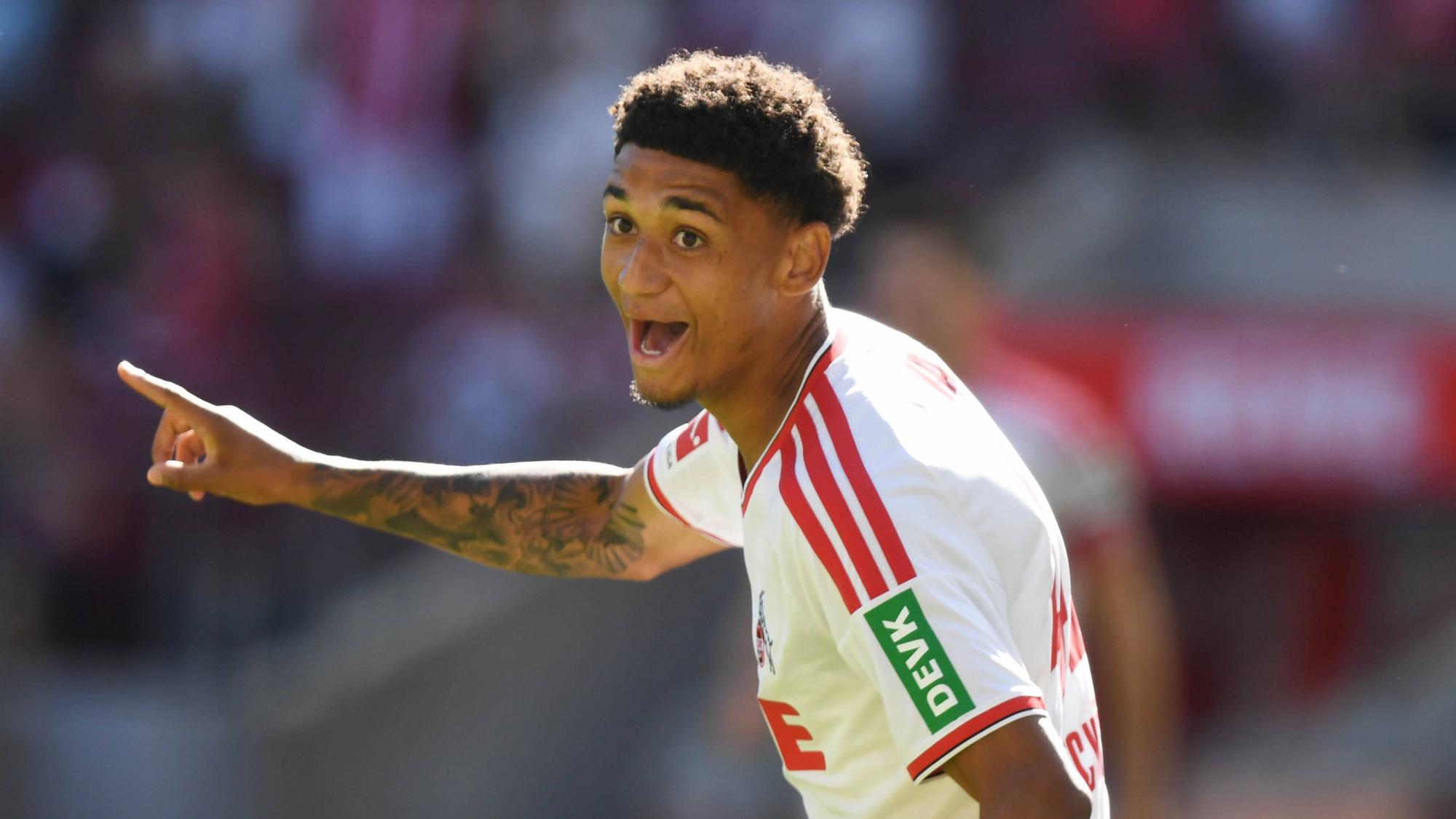 08.08.2026, xophax, Fussball 1.Bundesliga, 1.FC Koeln Testspiel im Rhein Energie Stadion in Köln . 1.FC Köln gegen Real Sociedad San Sebastian. Nilas Yacobi 1.FC Köln nach seinem Tor zum 2 zu 1 für Köln . Kitzbühel *** August 8, 2026, xophax, Soccer, Bundesliga 1, 1. FC Köln Friendly Match at the Rhein Energie Stadium in Cologne: 1. FC Köln vs. Real Sociedad San Sebastián Nilas Yacobi of 1. FC Köln after scoring the goal that made it 21 for Cologne Kitzbühel