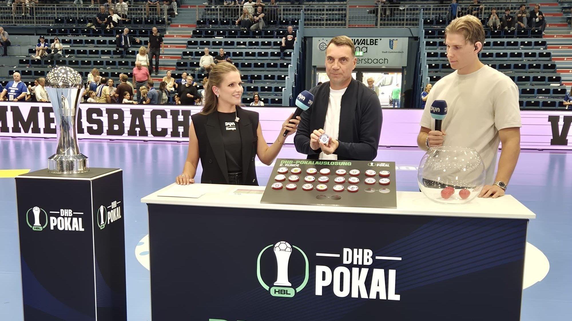Auslosung in der Schwalbe-Arena.